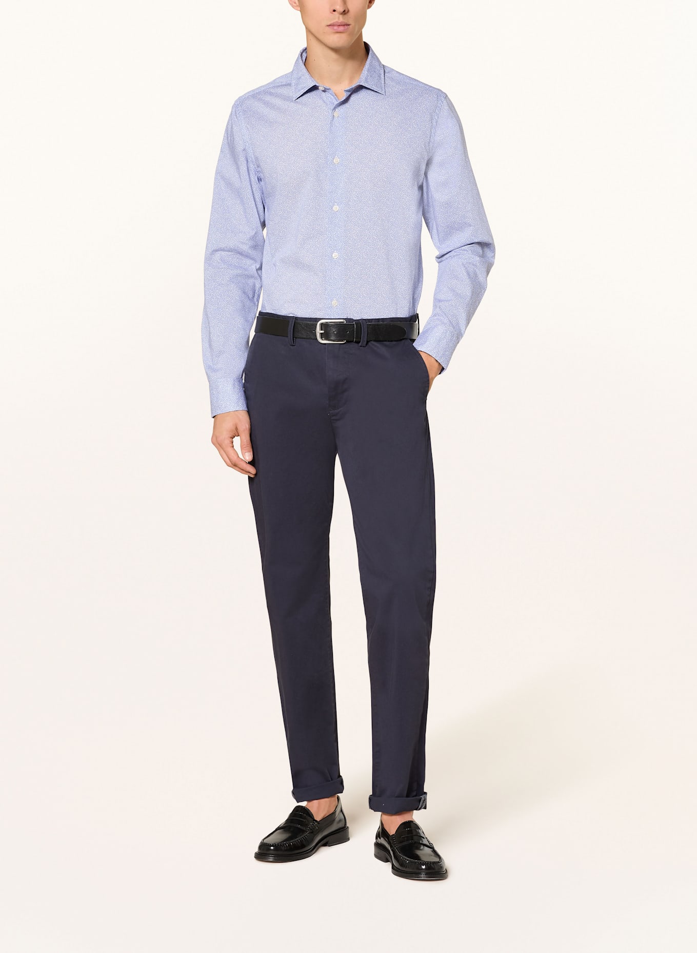GANT Hemd Regular Fit: HELLBLAU / WEISS