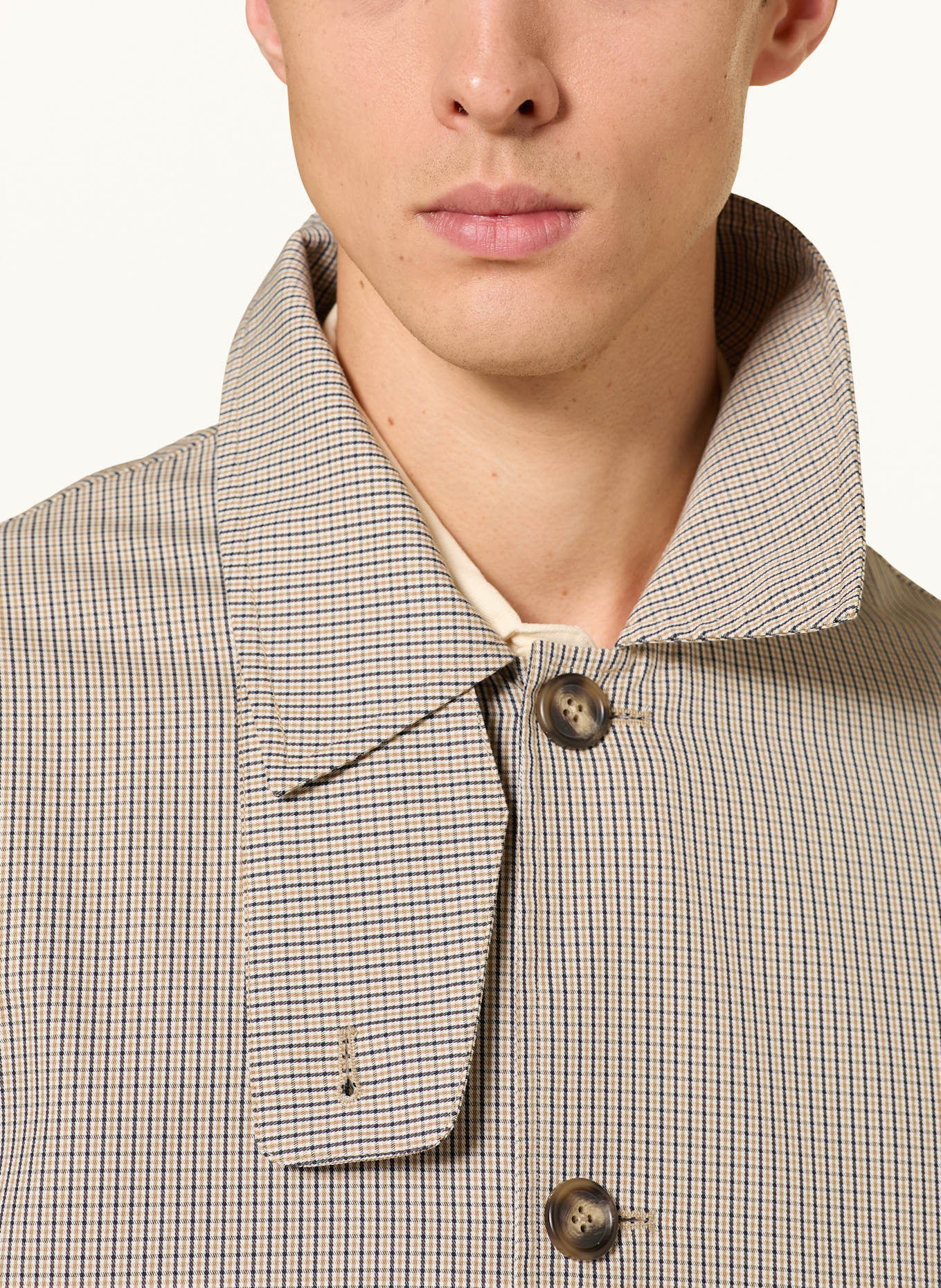 GANT Trenchcoat: BEIGE / DUNKELBLAU