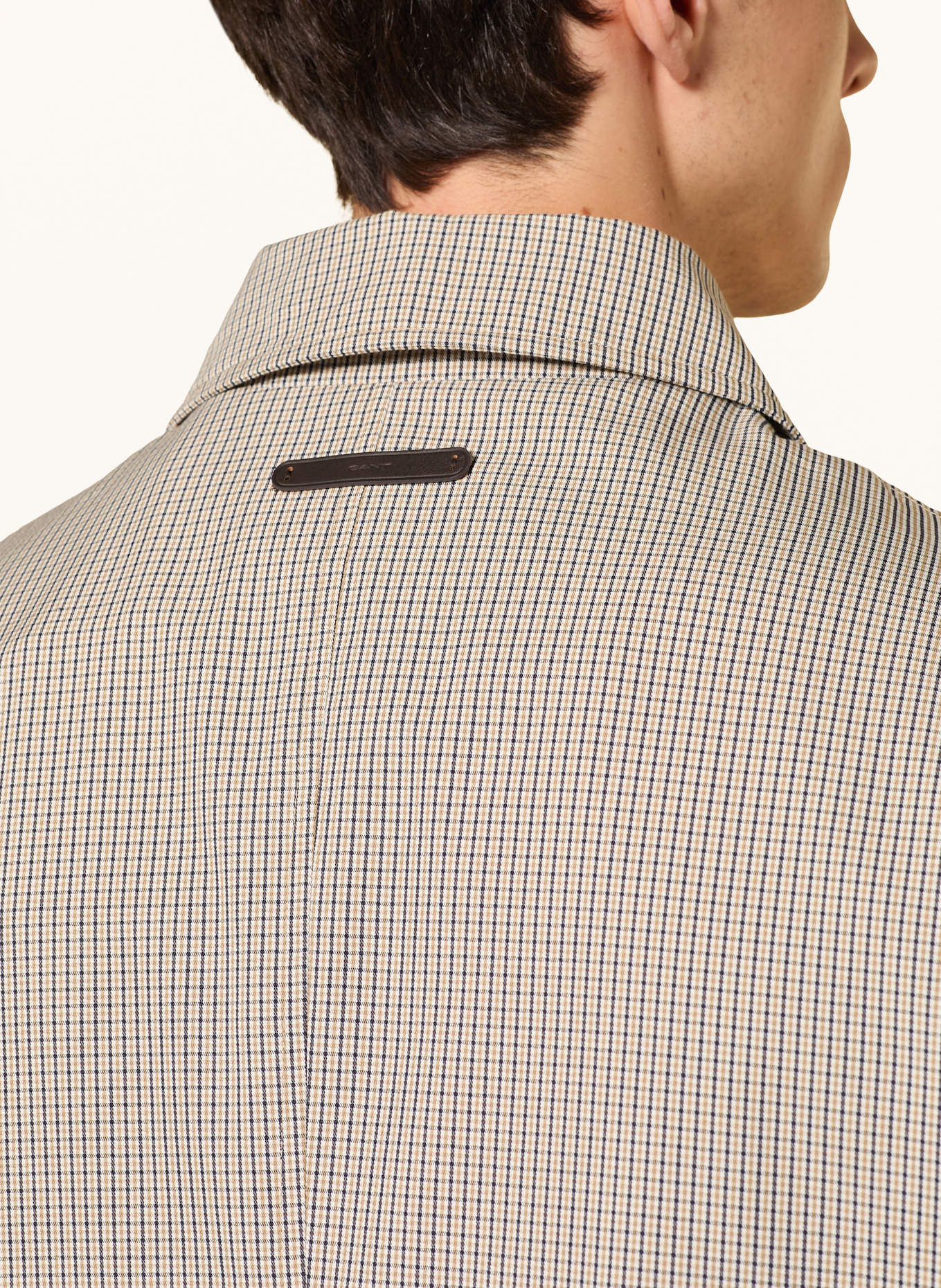 GANT Trenchcoat: BEIGE / DUNKELBLAU