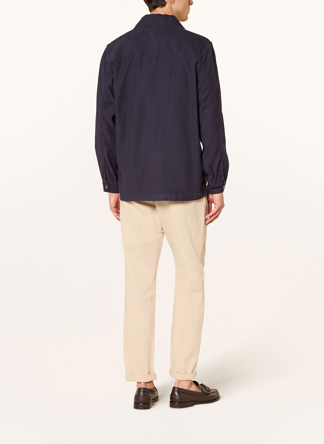 GANT Surchemise en lin: BLEU FONCÉ