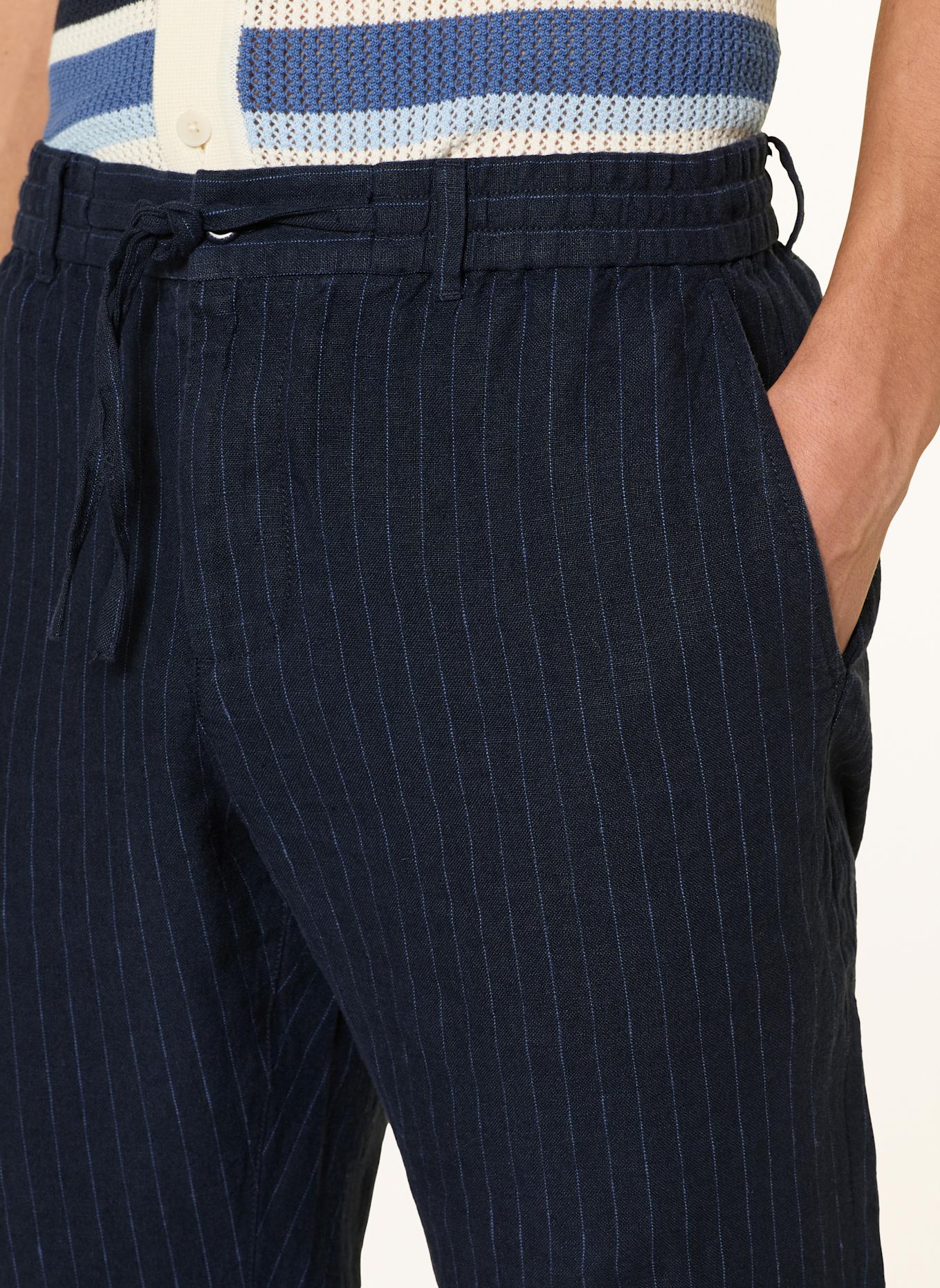 GANT Linnen chino Regular Fit: DONKERBLAUW