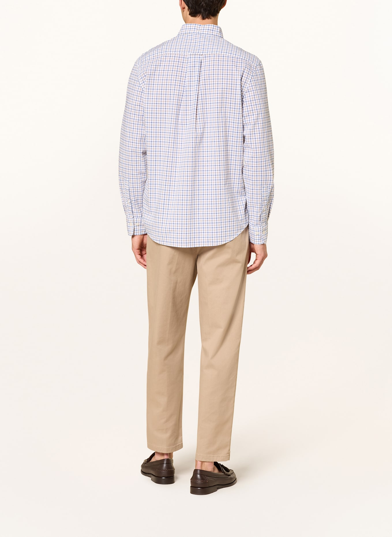 GANT Košile Regular Fit: BÉŽOVÁ / MODRÁ / BÍLÁ