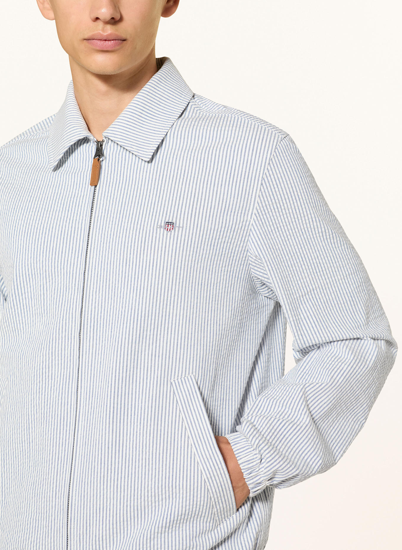 GANT Blouson: HELLBLAU / WEISS