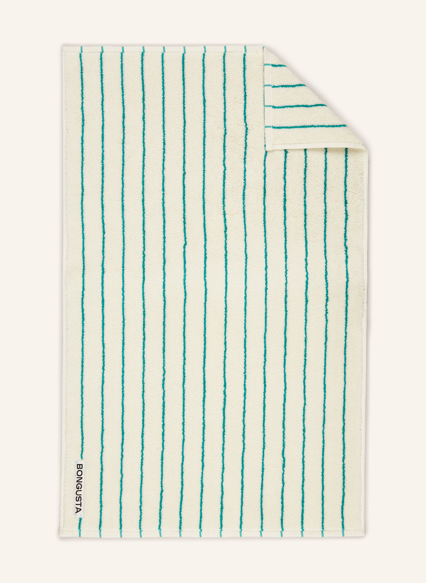 BONGUSTA Ručník NARAM: KRÉMOVÁ / PETROLEJOVÁ