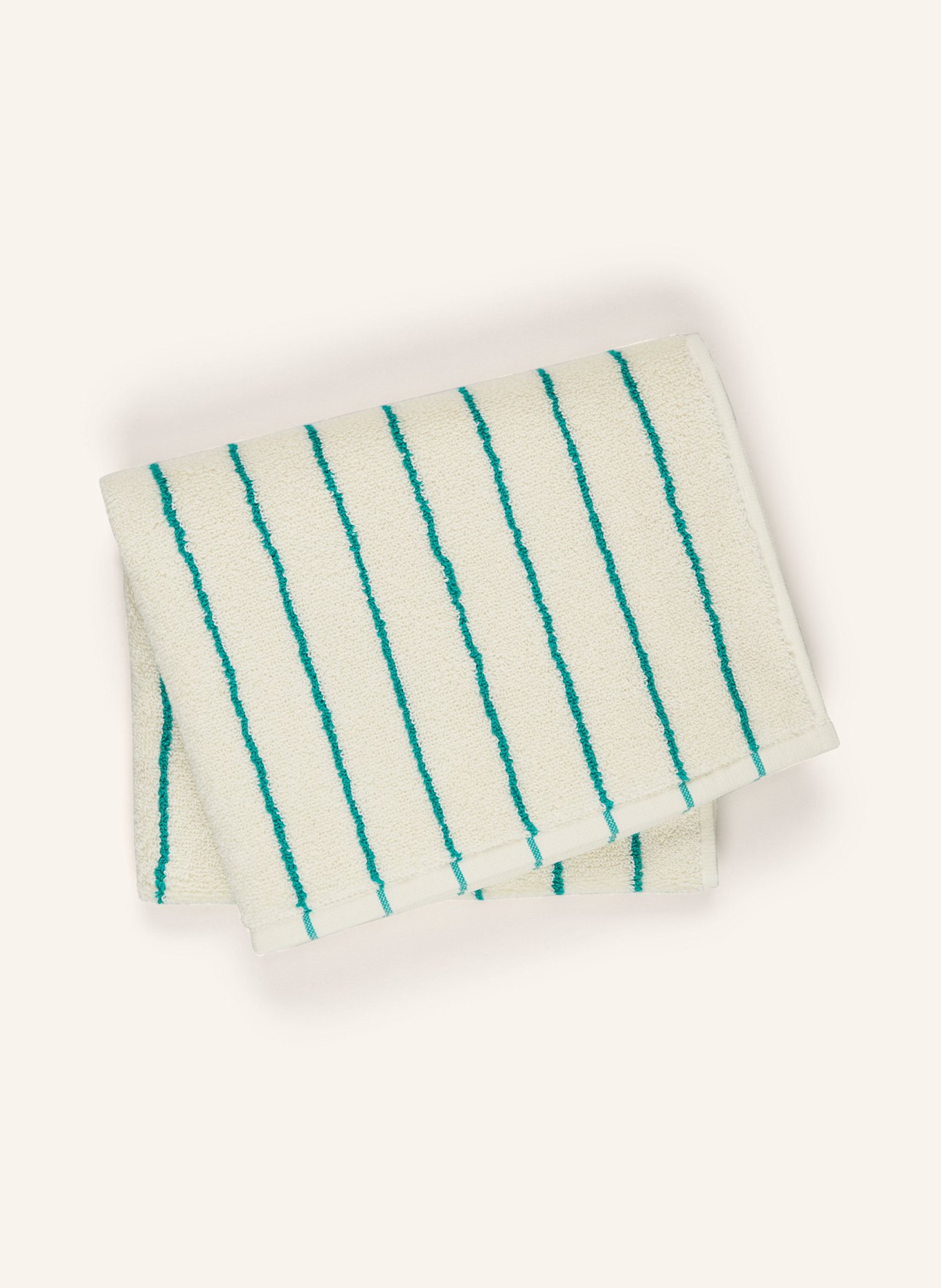 BONGUSTA Ručník NARAM: KRÉMOVÁ / PETROLEJOVÁ