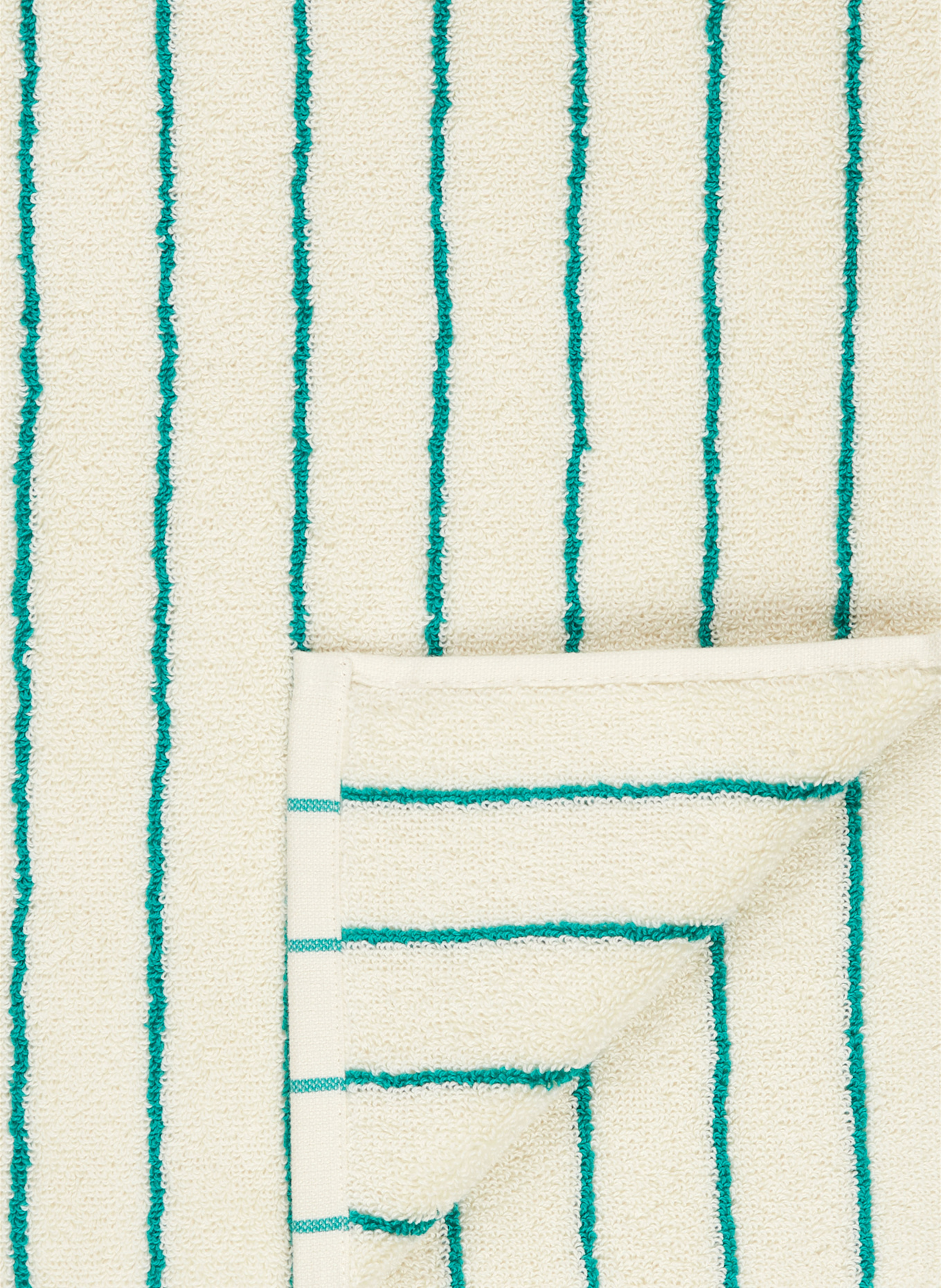 BONGUSTA Ručník NARAM: KRÉMOVÁ / PETROLEJOVÁ