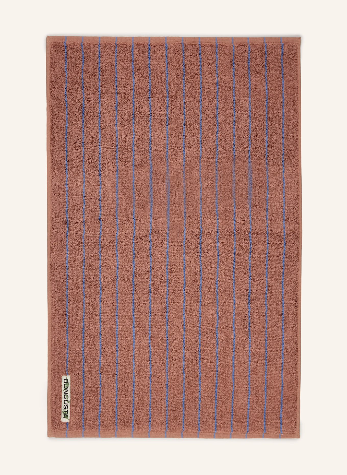 BONGUSTA Koupelnová předložka NARAM: STARORŮŽOVÁ / TMAVĚ MODRÁ