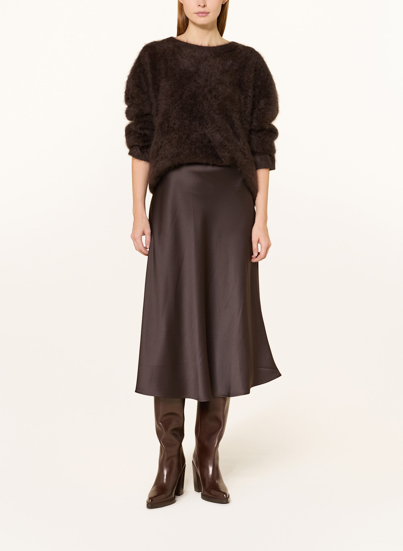 Juvia Sweater NORINA: DARK BROWN