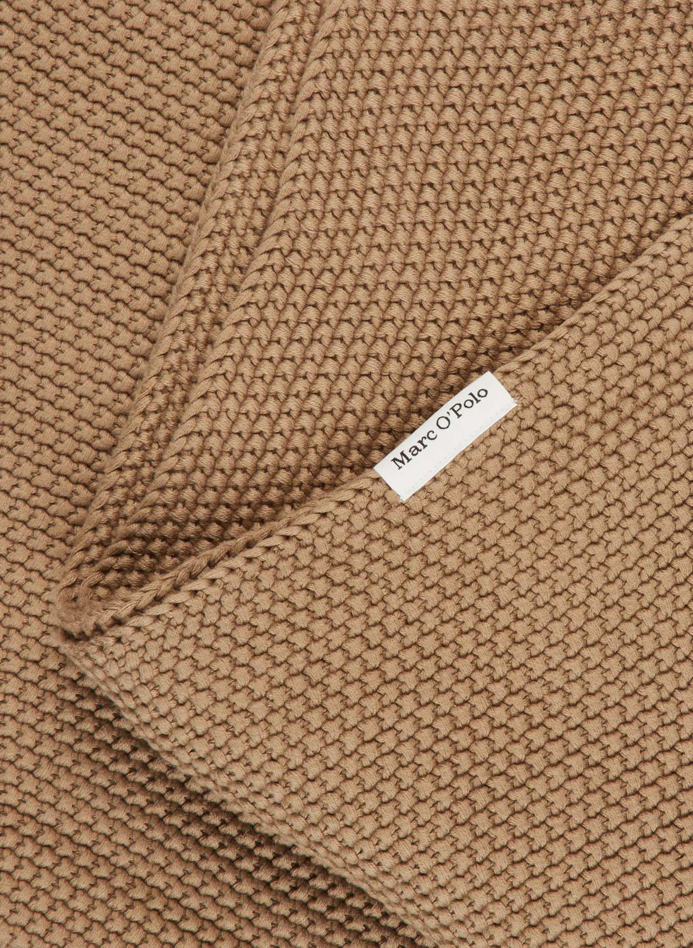 Marc O'Polo Pled NORDIC KNIT: BRĄZOWY