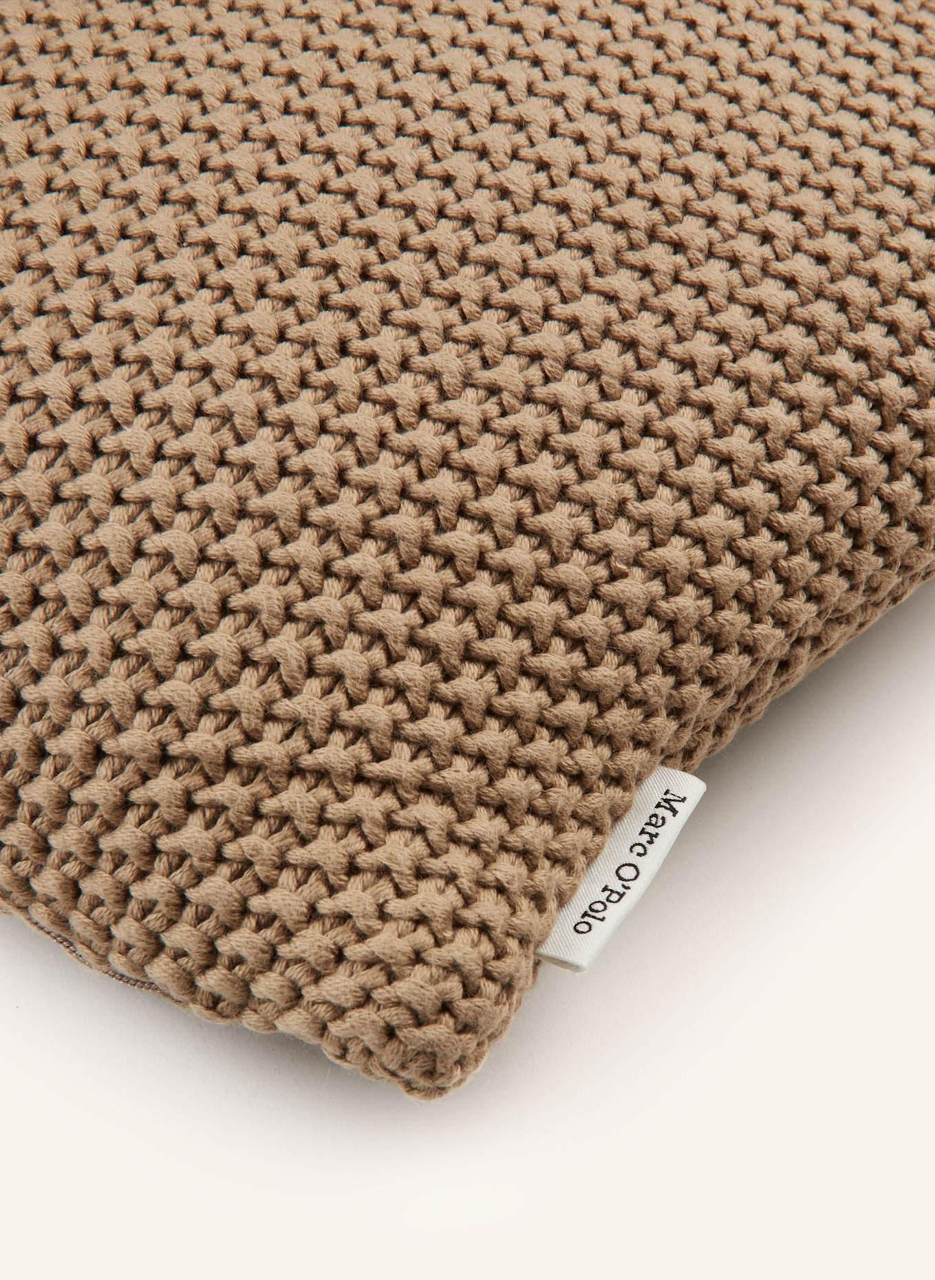 Marc O'Polo Dekoracyjna poduszka NORDIC KNIT: BRĄZOWY