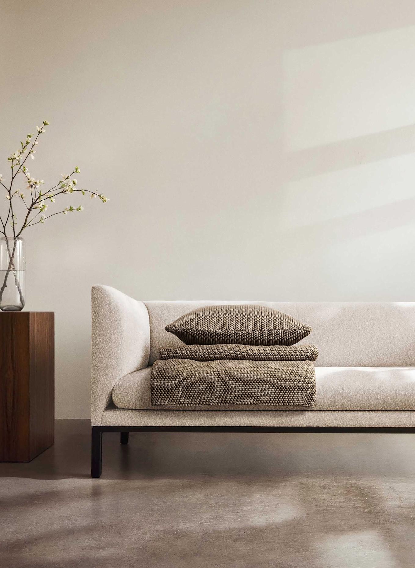 Marc O'Polo Dekoracyjna poduszka NORDIC KNIT: BRĄZOWY