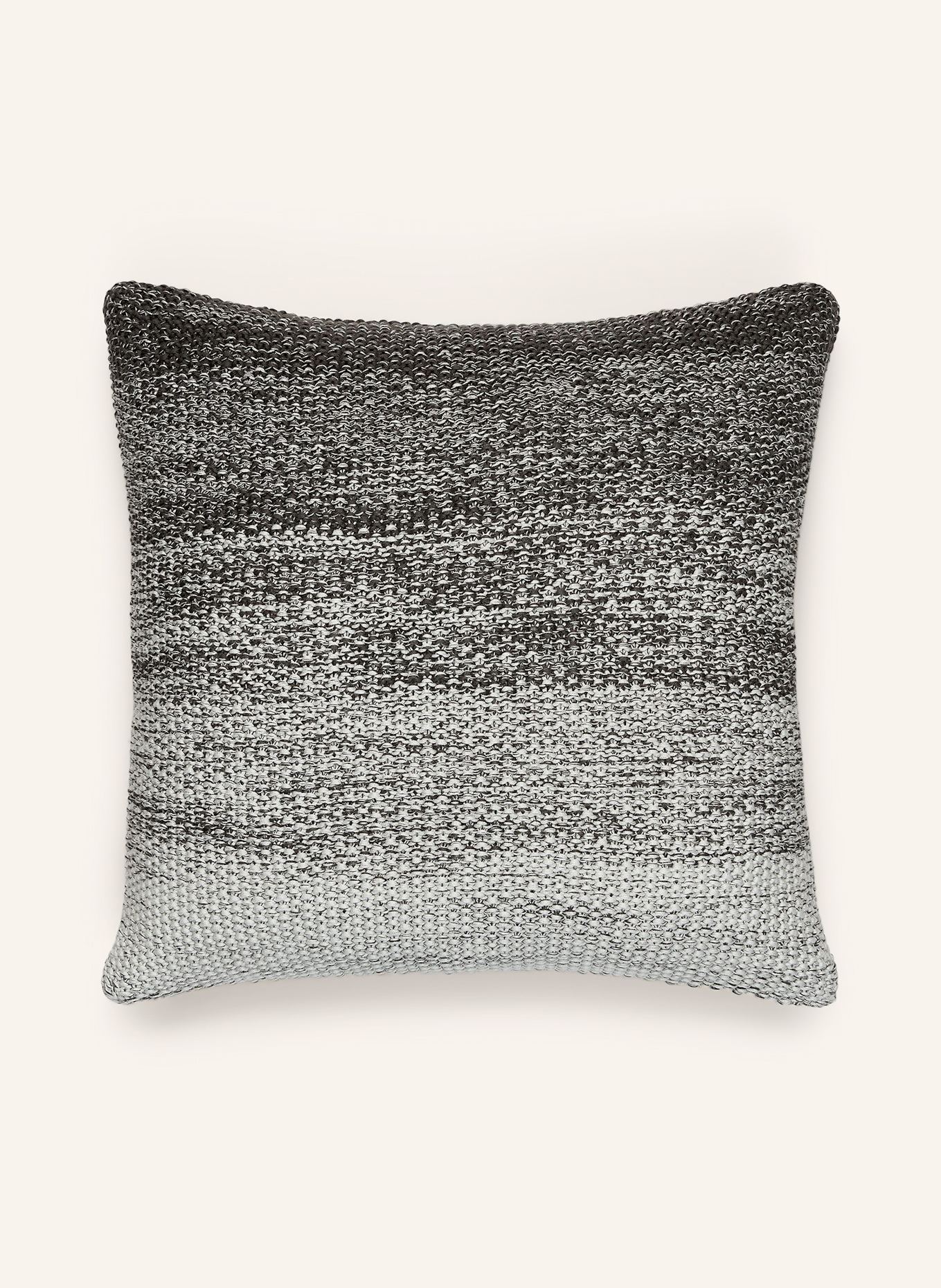 Marc O'Polo Dekoracyjna poduszka NORDIC KNIT: CZIEMNOSZARY / BIAŁY