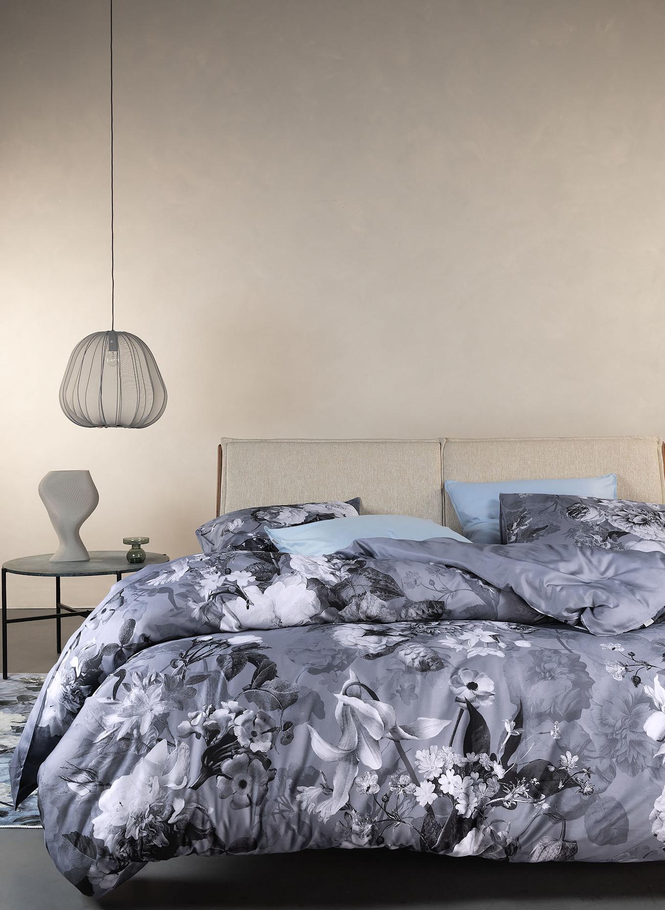 ESSENZA Linge de lit FLOOR: GRIS / BLANC / NOIR