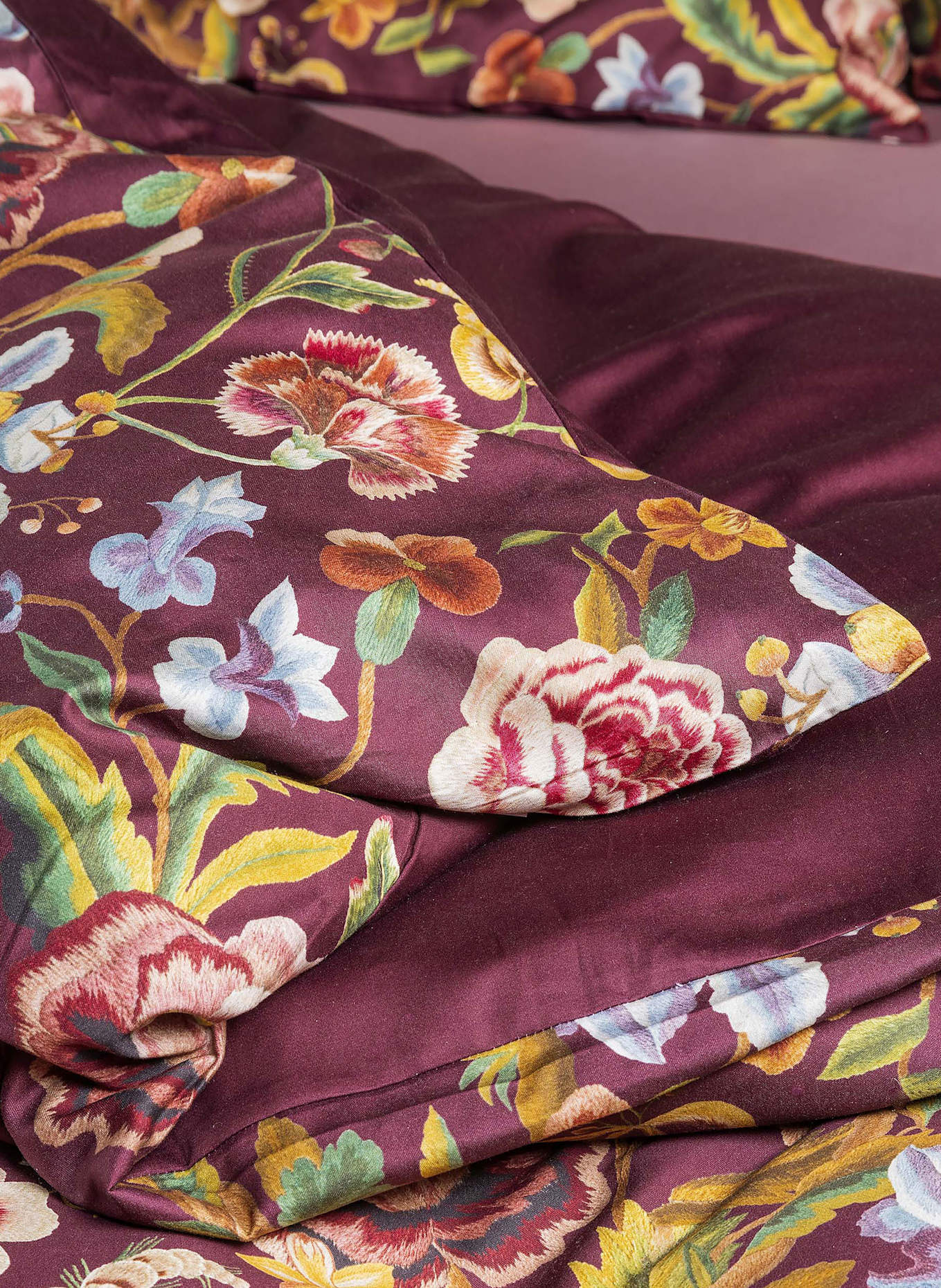 ESSENZA Linge de lit ROSANELLA: ROUGE FONCÉ / FUCHSIA