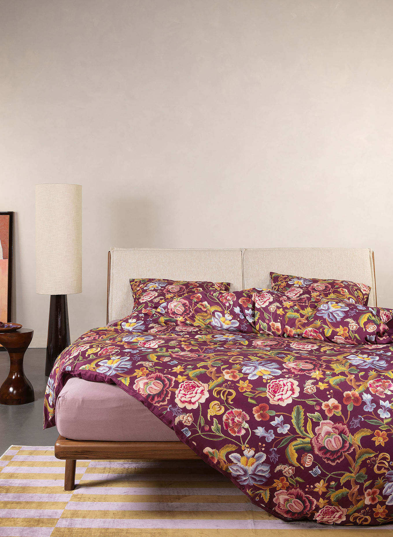 ESSENZA Linge de lit ROSANELLA: ROUGE FONCÉ / FUCHSIA