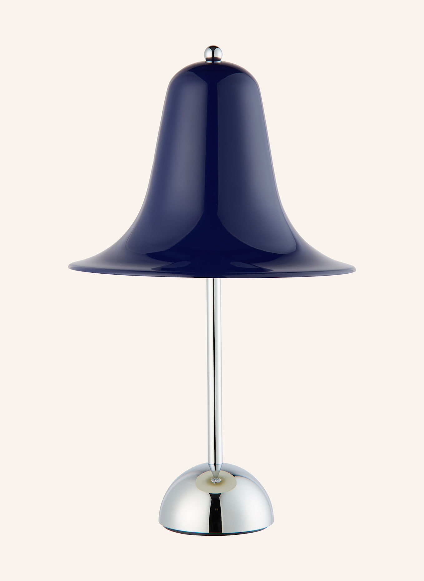 VERPAN Tischleuchte PANTOP: DUNKELBLAU / SILBER