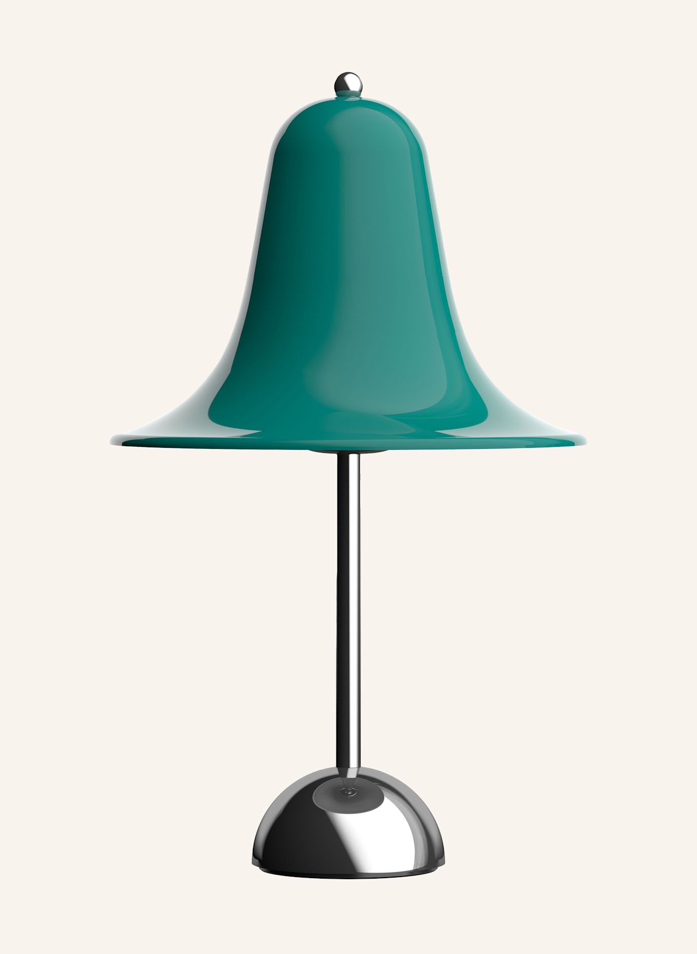 VERPAN Tischleuchte PANTOP: PETROL / SILBER