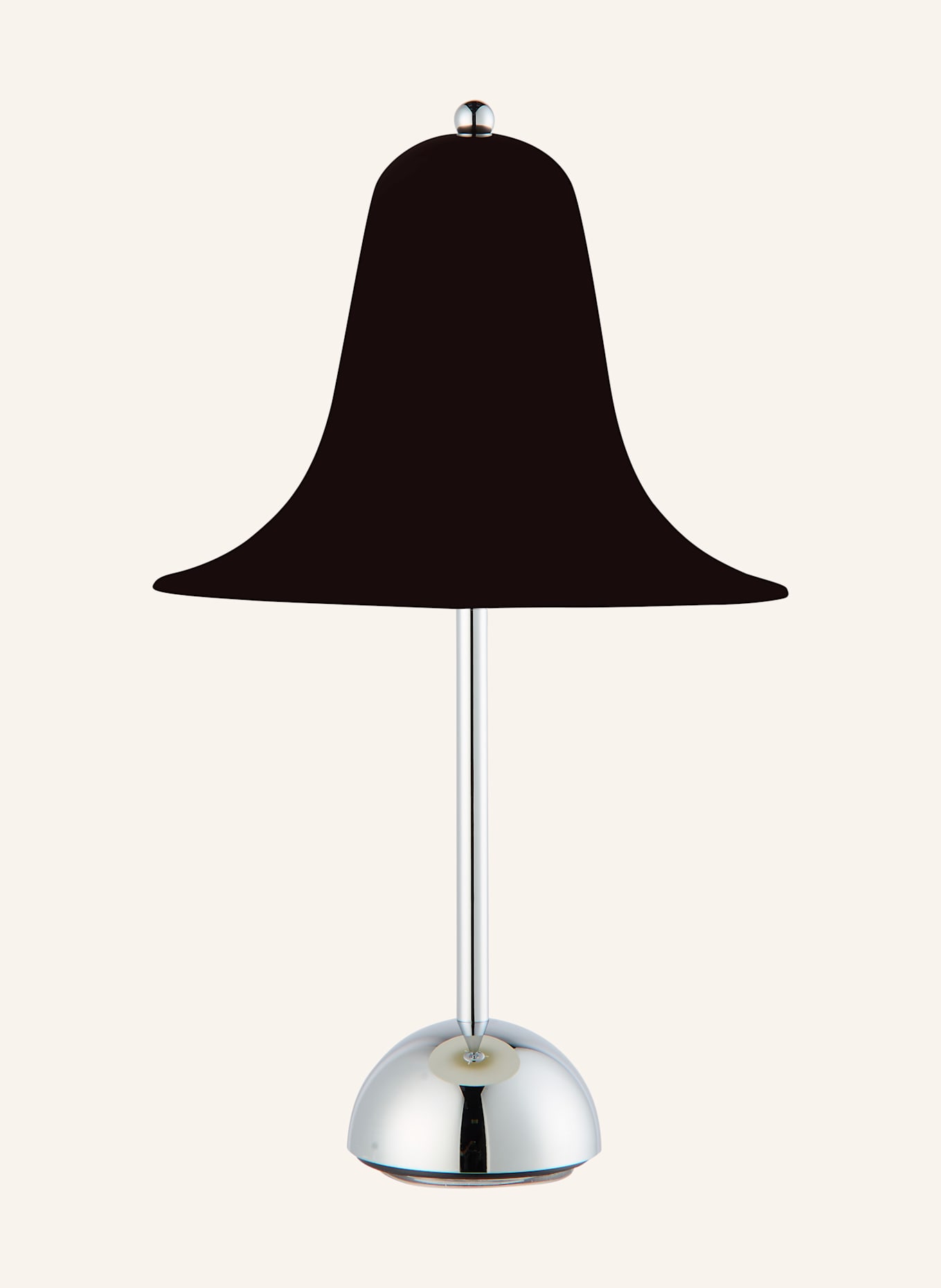 VERPAN Tischleuchte PANTOP: DUNKELBRAUN / SILBER