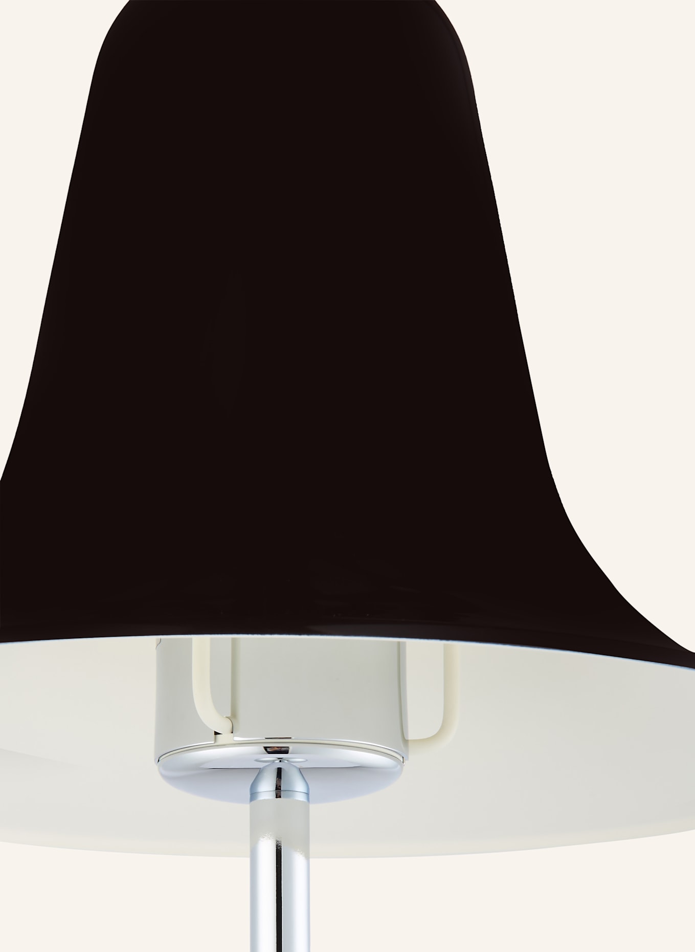 VERPAN Tischleuchte PANTOP: DUNKELBRAUN / SILBER