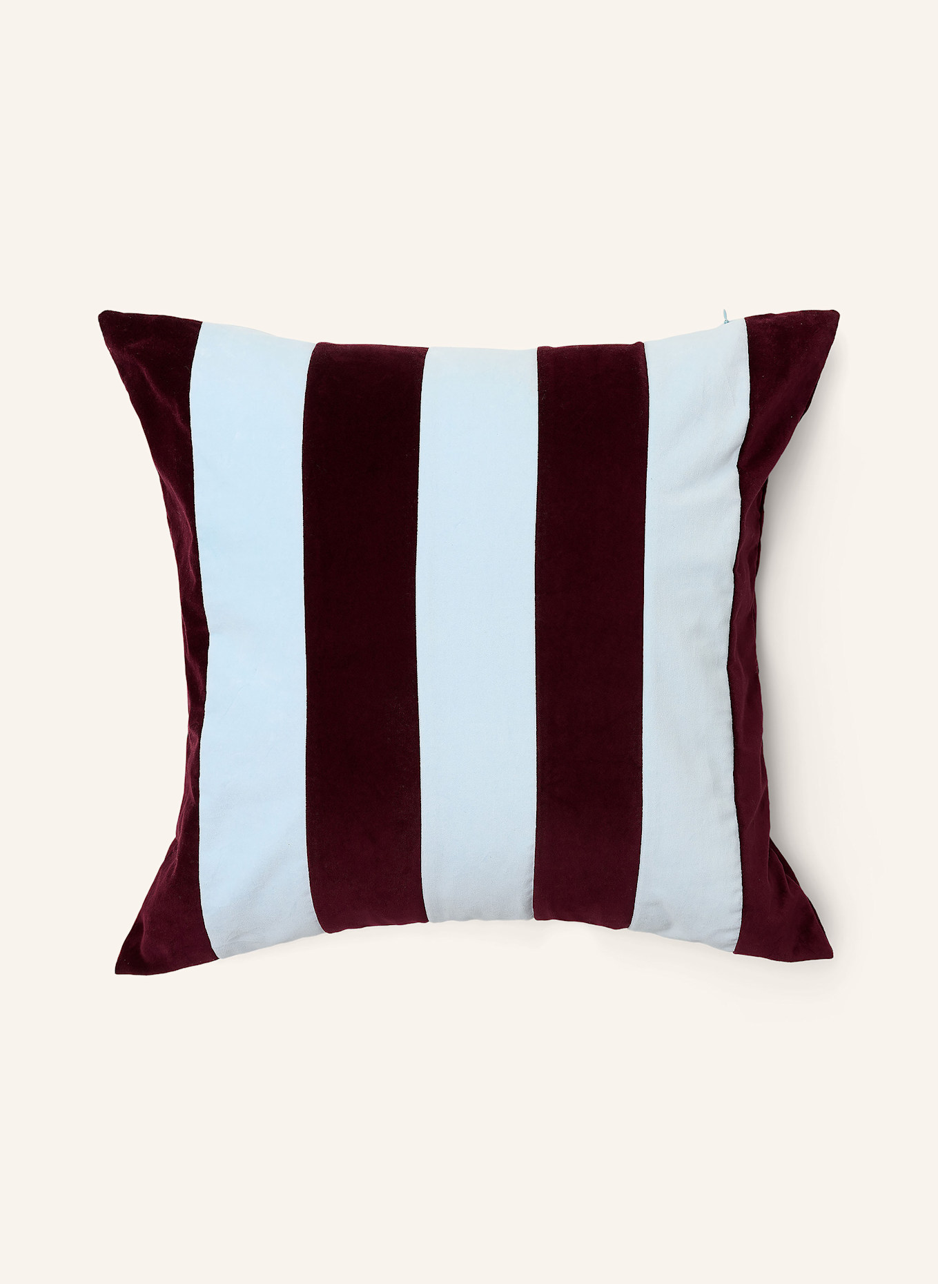 ESSENZA Dekokissen NINO: HELLBLAU / DUNKELROT