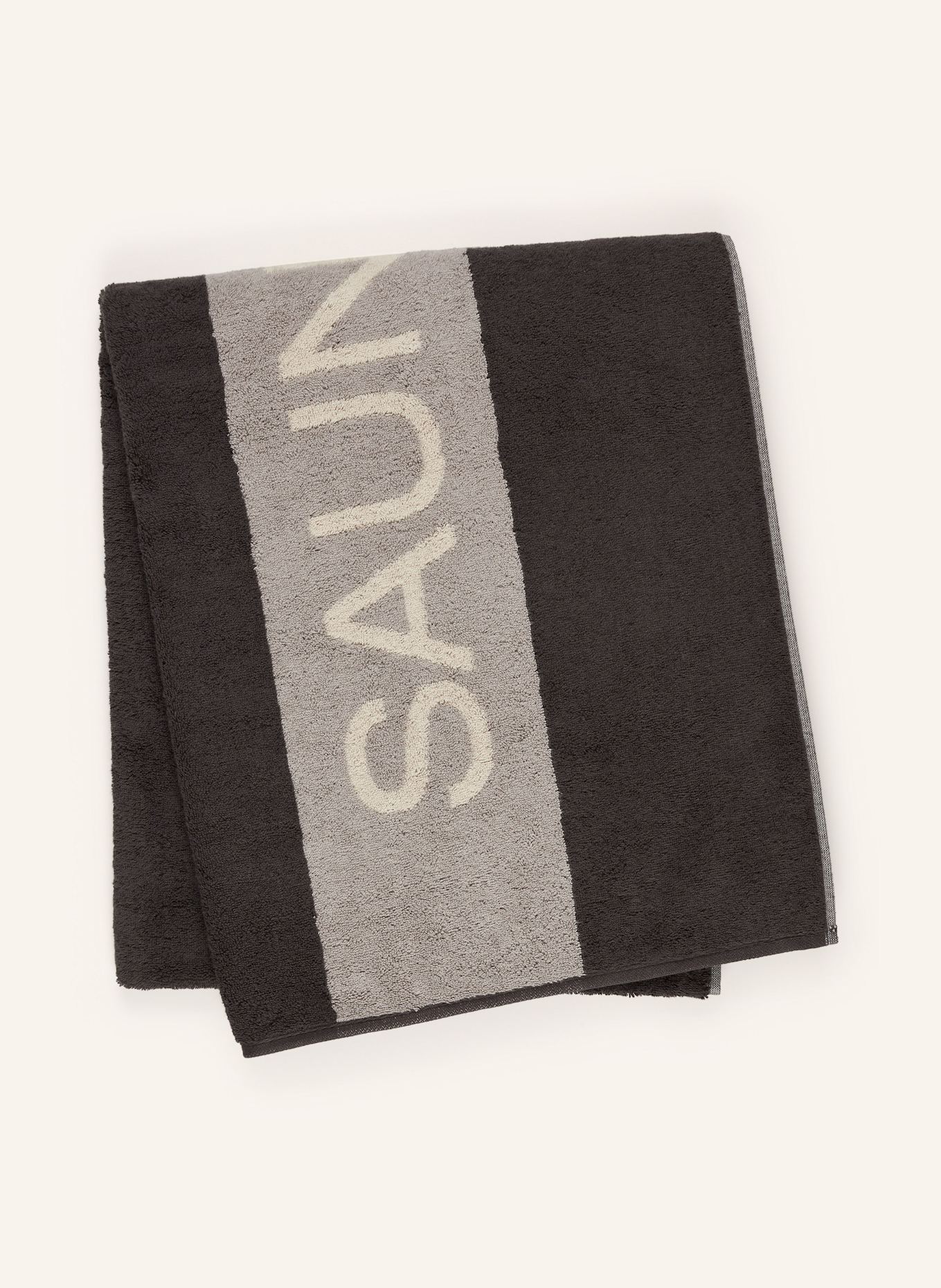 Cawö Ręcznik do sauny SAUNA: CZIEMNOSZARY / SZARY / KREMOWY