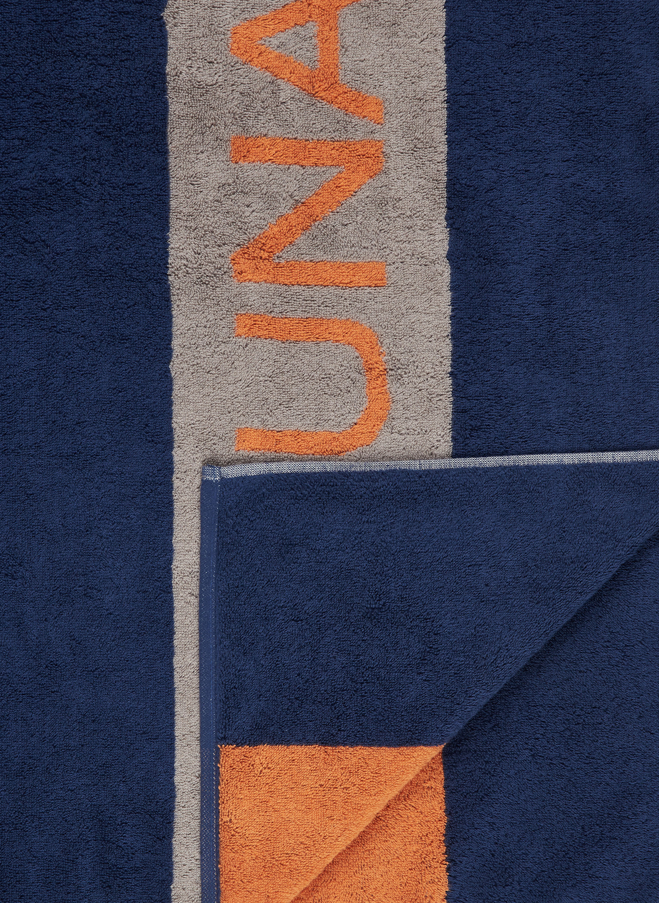 Cawö Ręcznik do sauny SAUNA: GRANATOWY / SZARY / POMARAŃCZOWY