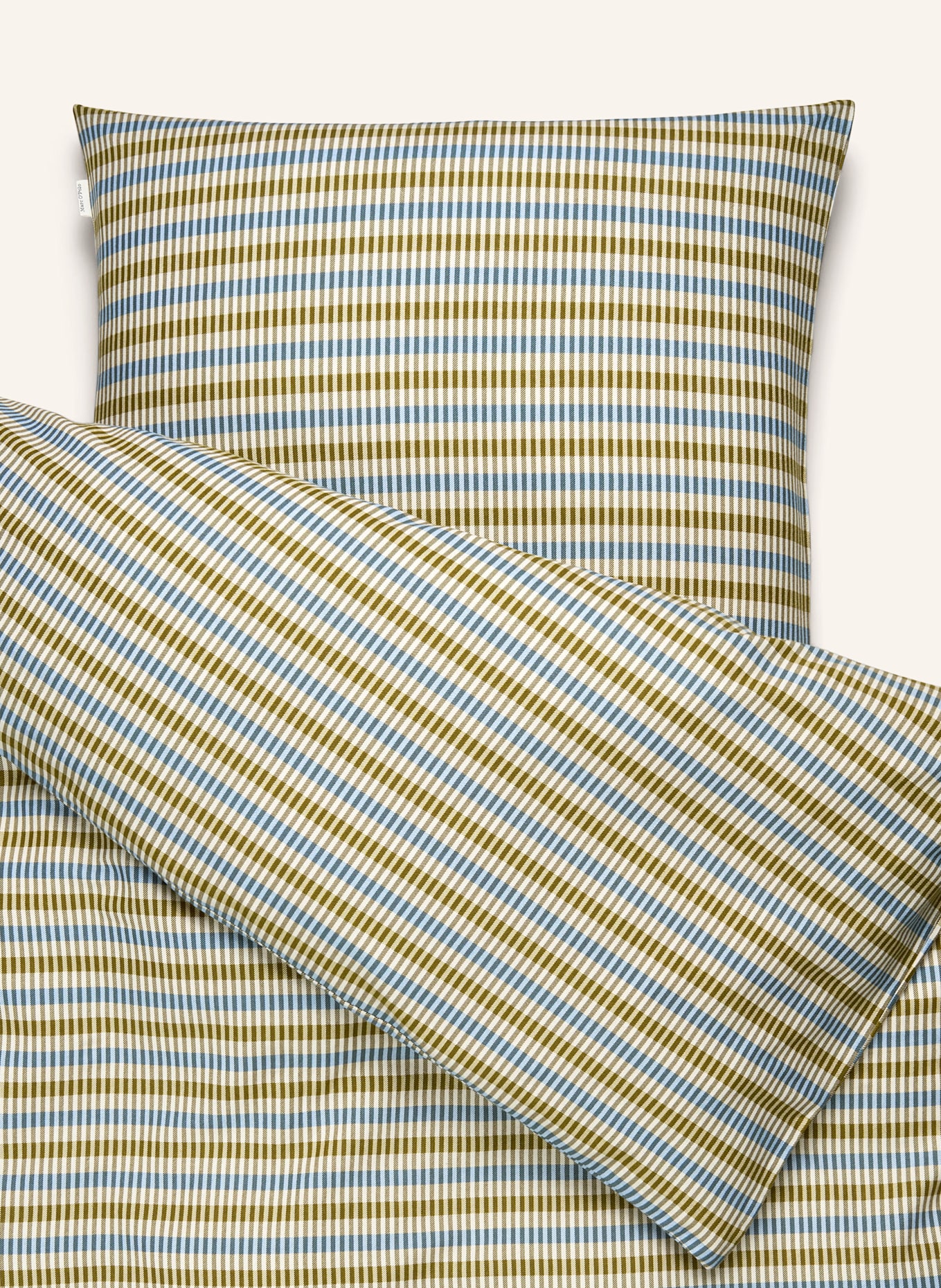 Marc O'Polo Bettwäsche OLLE: ECRU / OLIV / BLAU