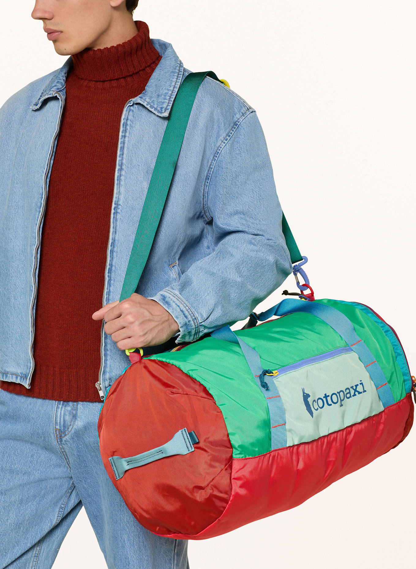 cotopaxi Gym bag LIGERA 45 l: BLUE/ YELLOW/ LIGHT PURPLE