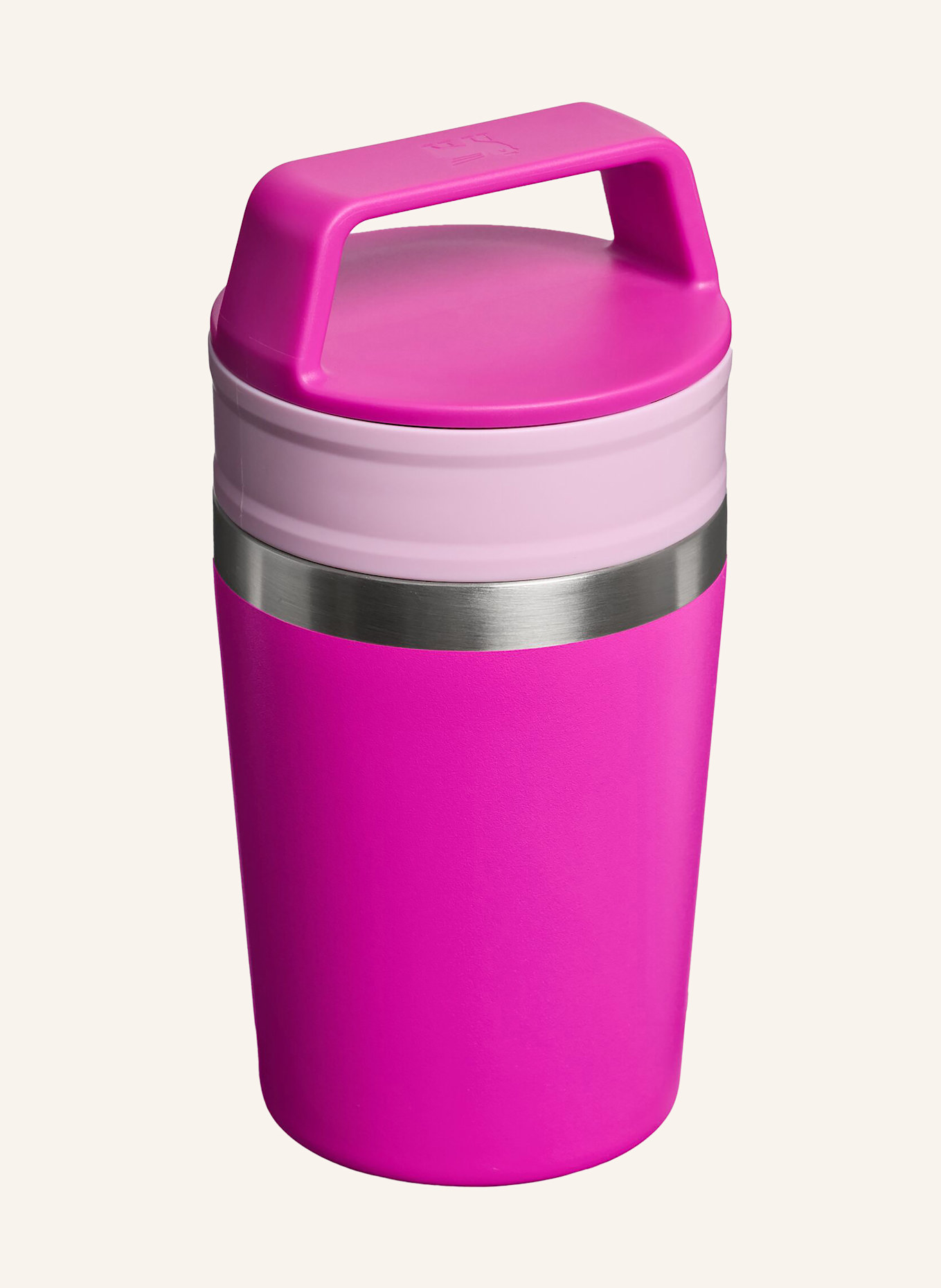 STANLEY Thermobecher THE CAFÉ-TO-GO TRAVEL MUG: PINK / ROSA / SILBER
