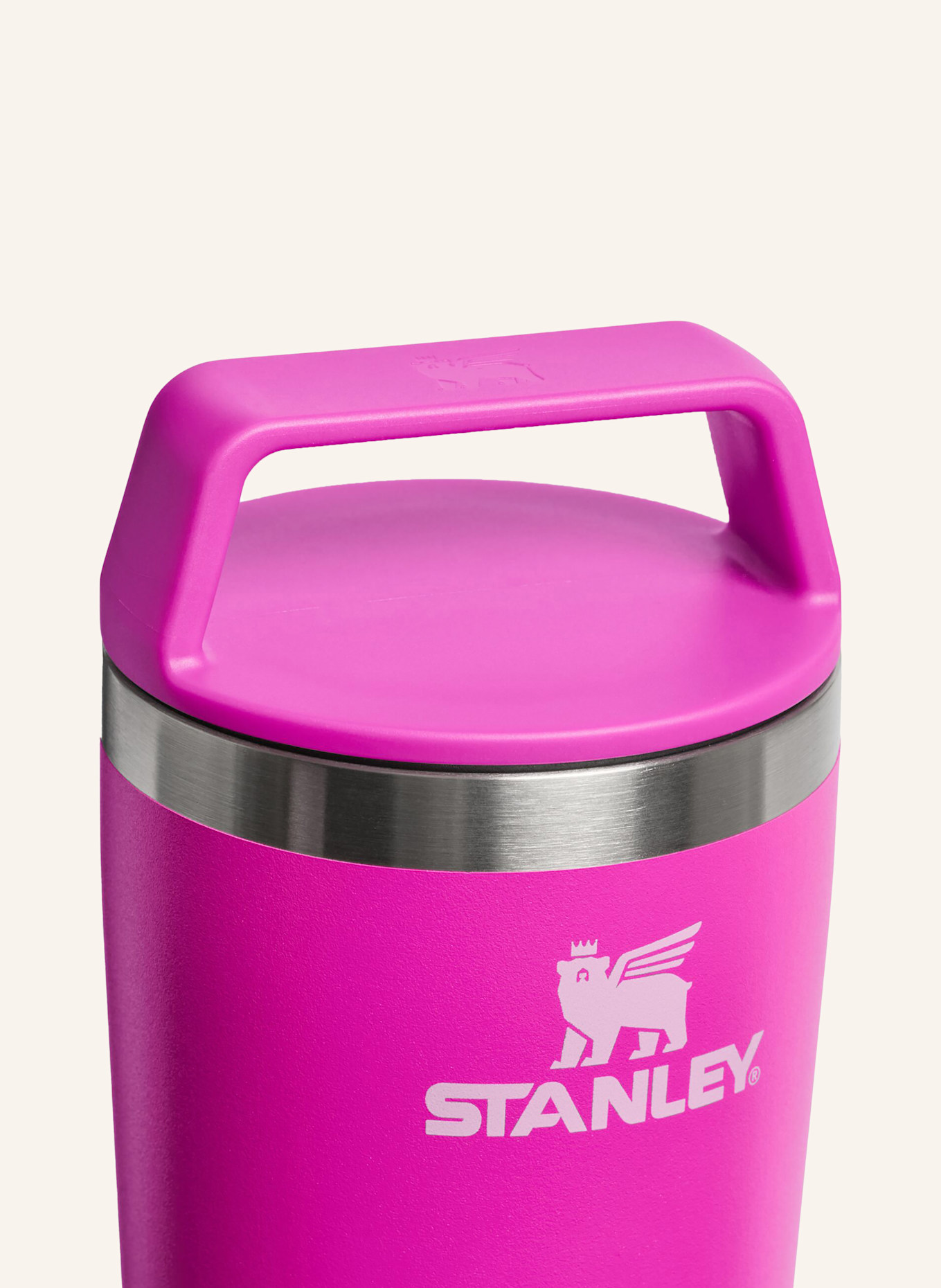 STANLEY Thermobecher THE CAFÉ-TO-GO TRAVEL MUG: PINK / ROSA / SILBER