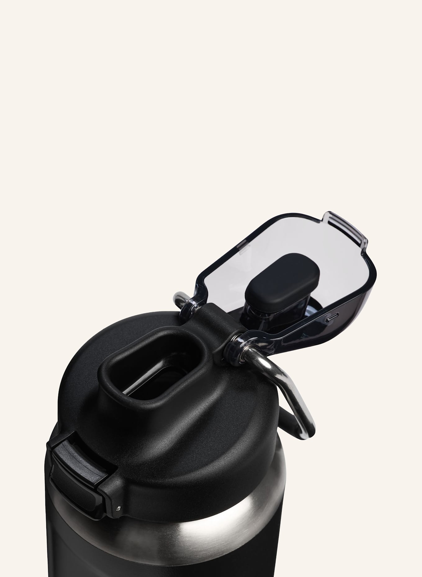 STANLEY Isolierflasche THE WELLSPRING BOTTLE: SCHWARZ / SILBER