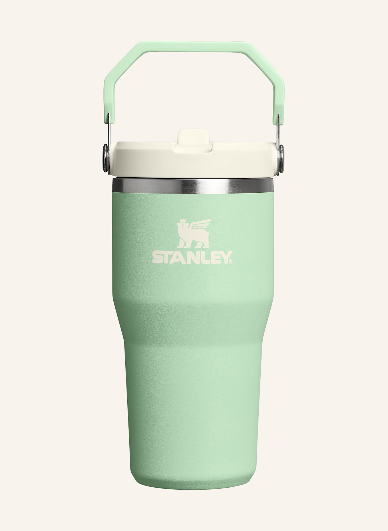 STANLEY Thermobecher THE ICEFLOW™ FLIP STRAW 2.0: HELLGRÜN