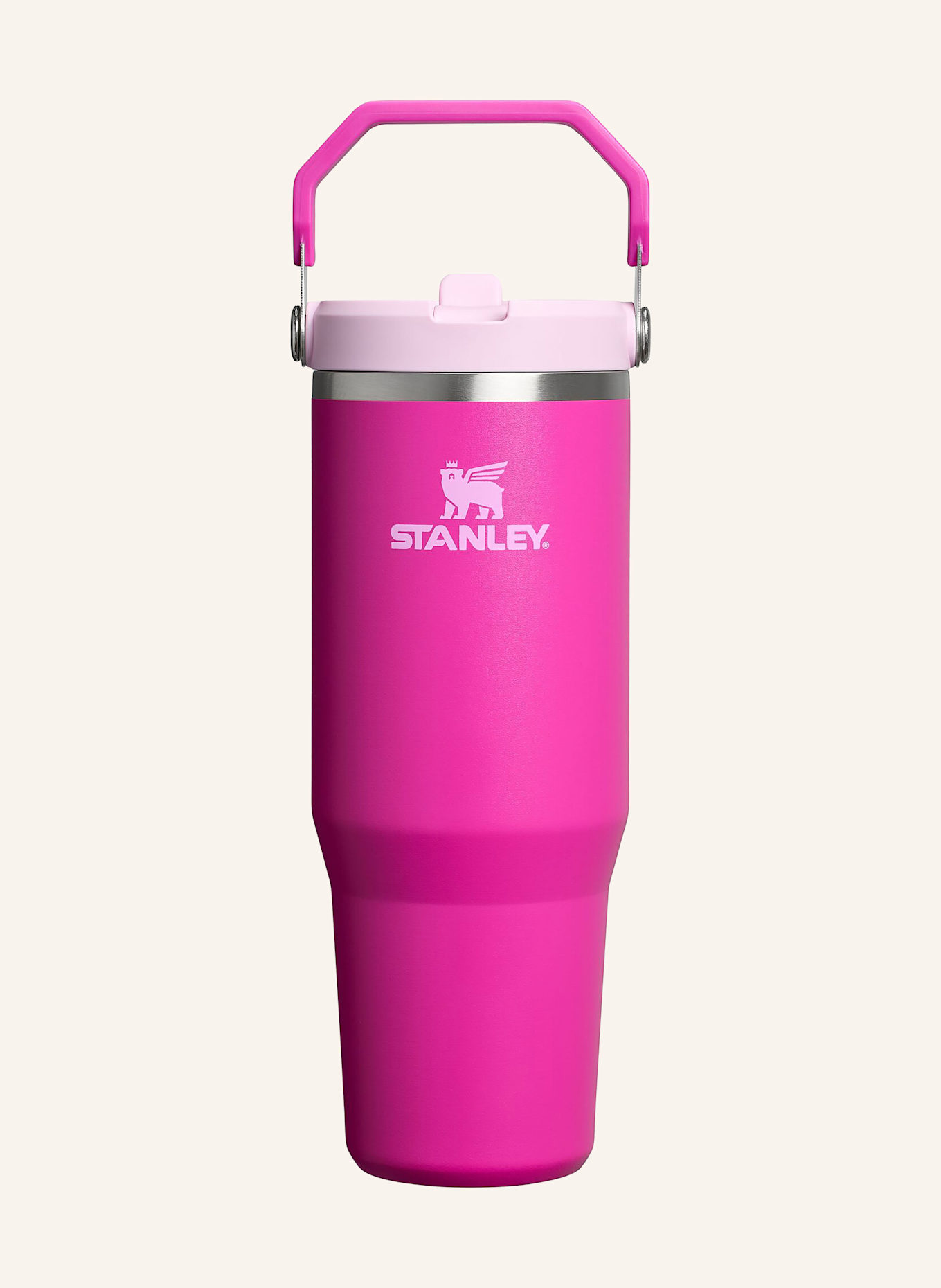 STANLEY Thermobecher THE ICEFLOW™ FLIP STRAW 2.0: PINK / HELLROSA