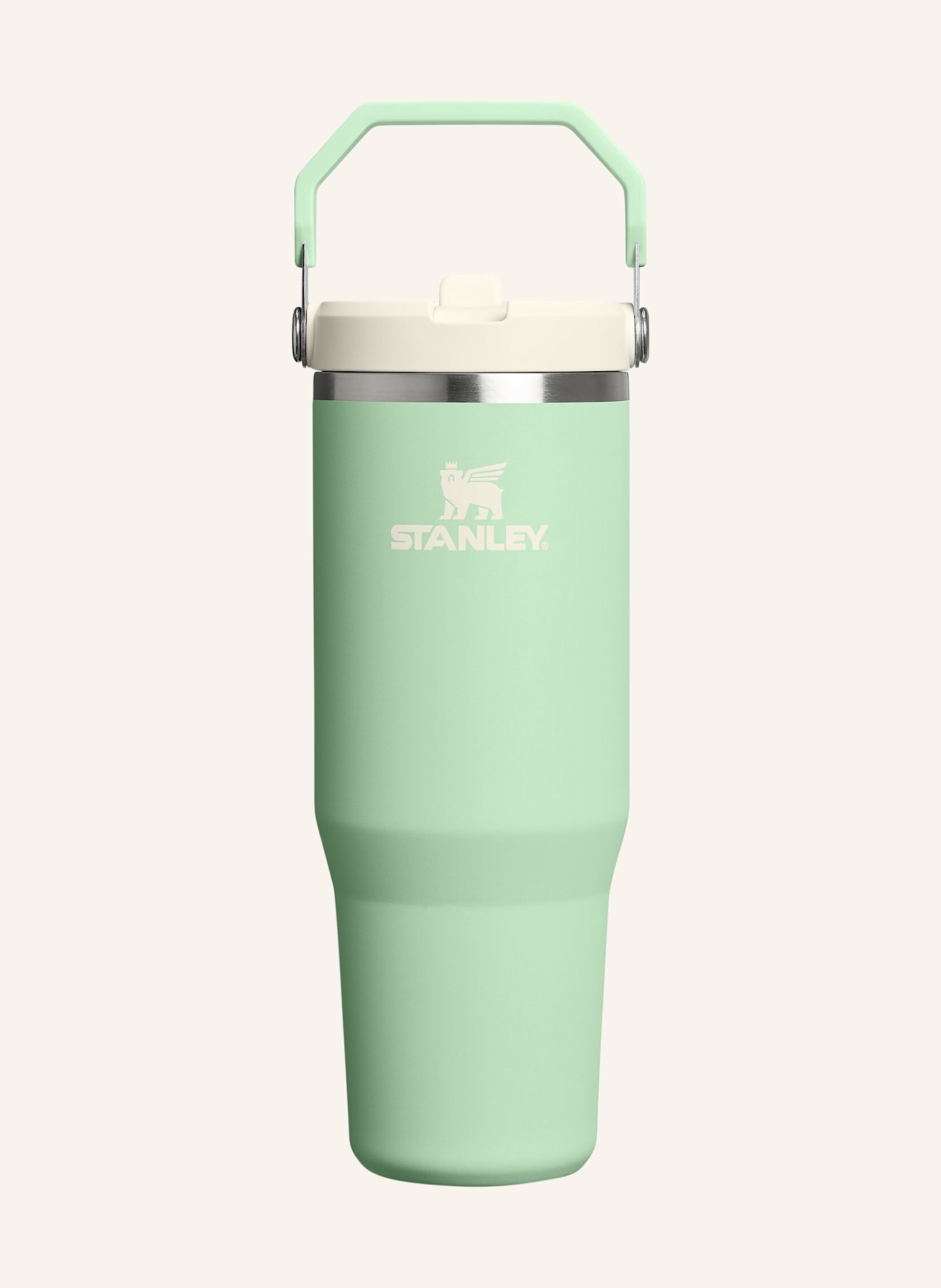 STANLEY Thermobecher THE ICEFLOW™ FLIP STRAW 2.0: HELLGRÜN