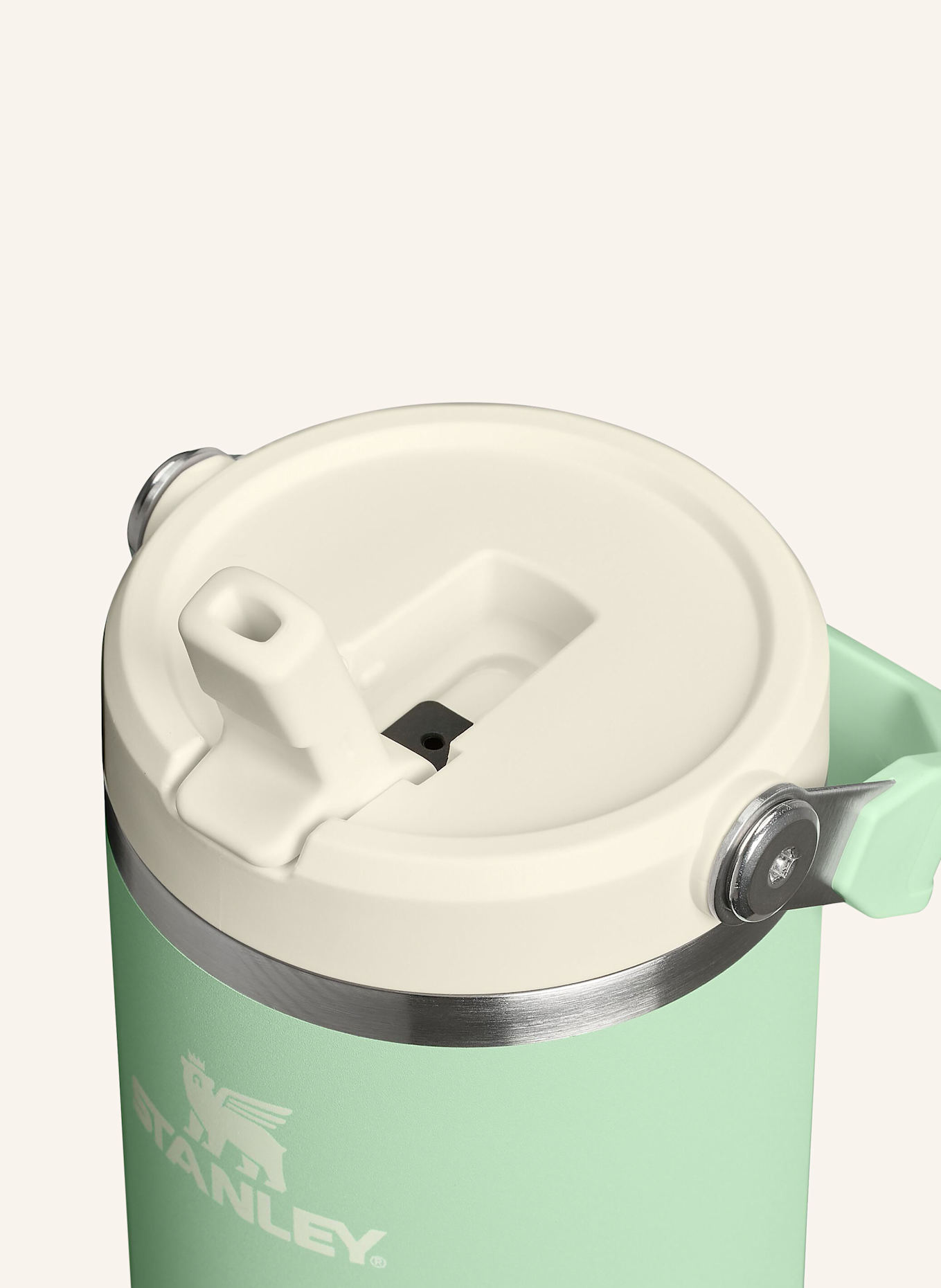 STANLEY Thermobecher THE ICEFLOW™ FLIP STRAW 2.0: HELLGRÜN