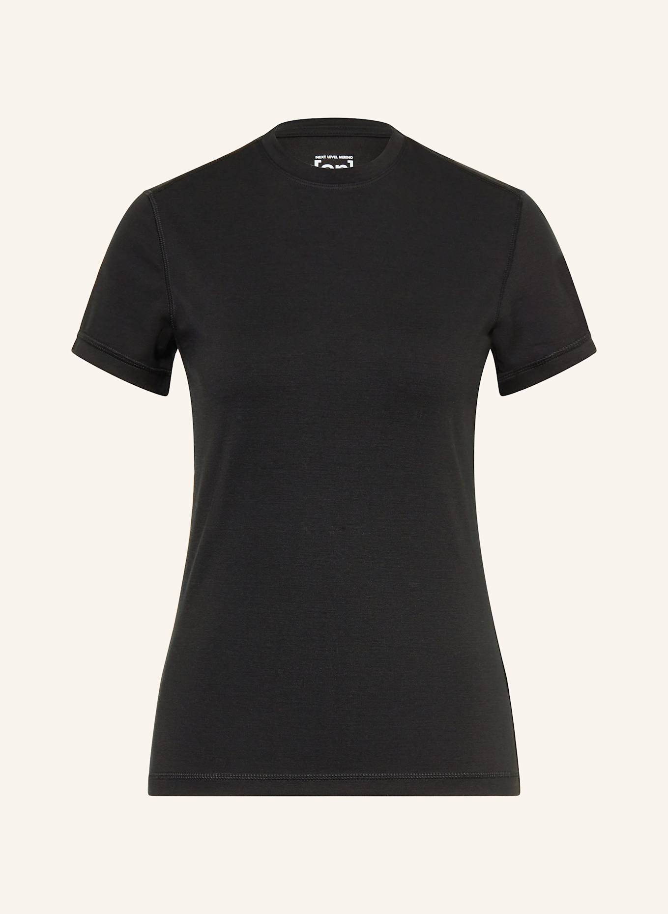 super.natural Funktionswäsche-Shirt LUX mit Merinowolle: SCHWARZ