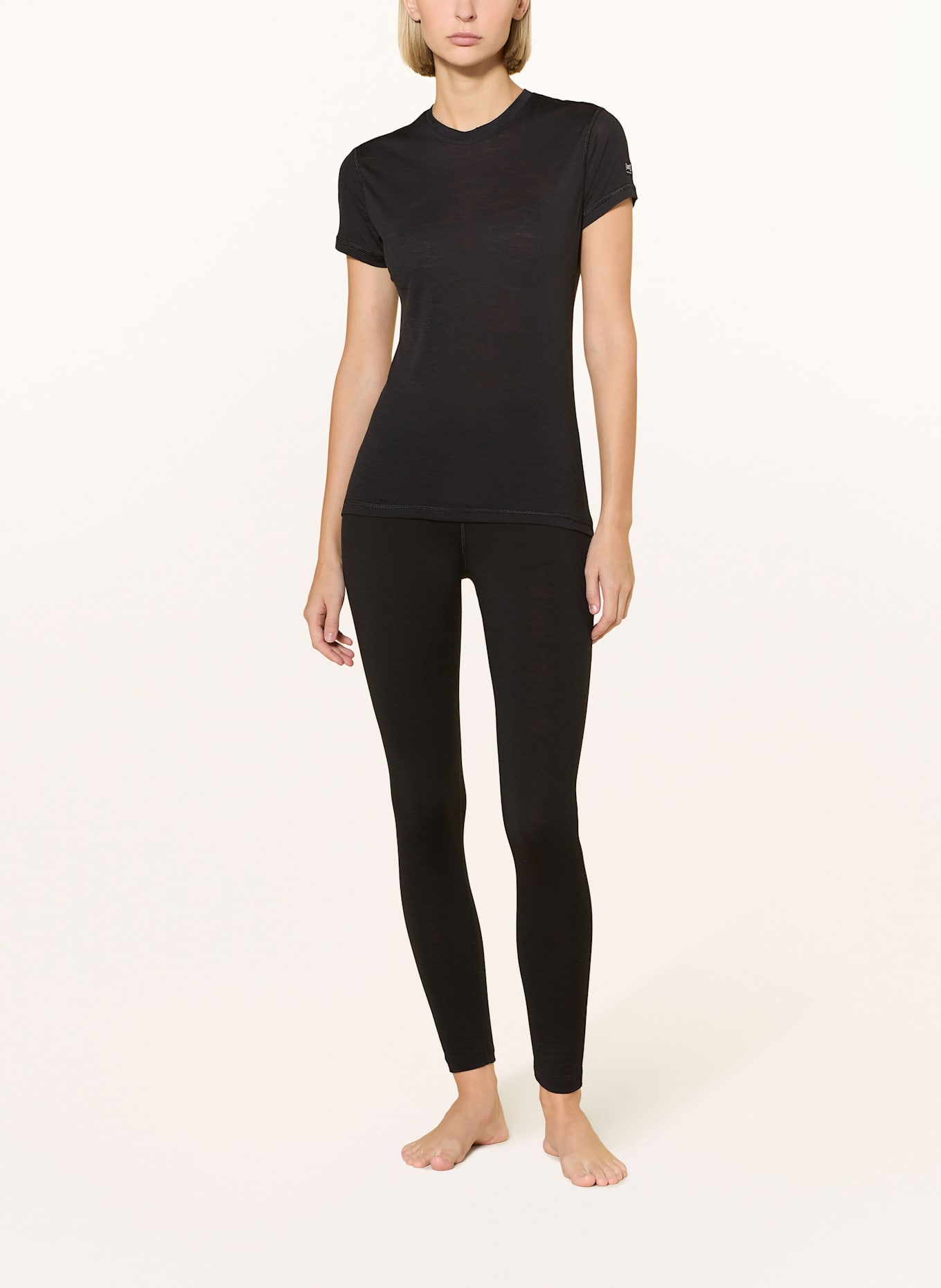 super.natural Funktionswäsche-Shirt SIERRA140 mit Merinowolle: SCHWARZ