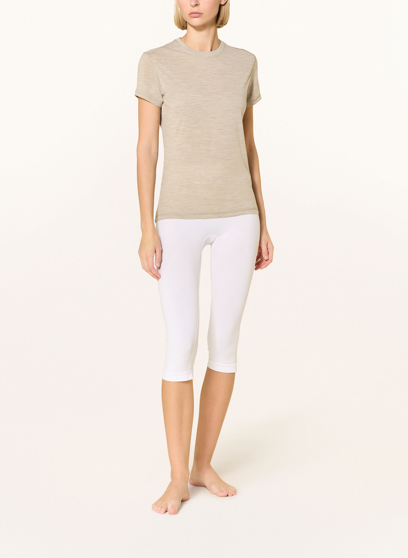 super.natural Funktionswäsche-Shirt SIERRA140 mit Merinowolle: HELLBRAUN