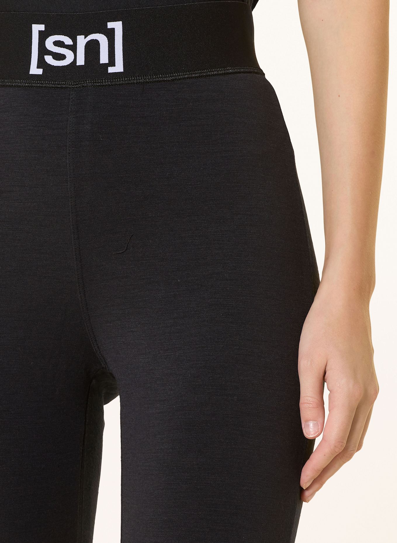 super.natural Lange Unterhose BASE+ B HOT: SCHWARZ