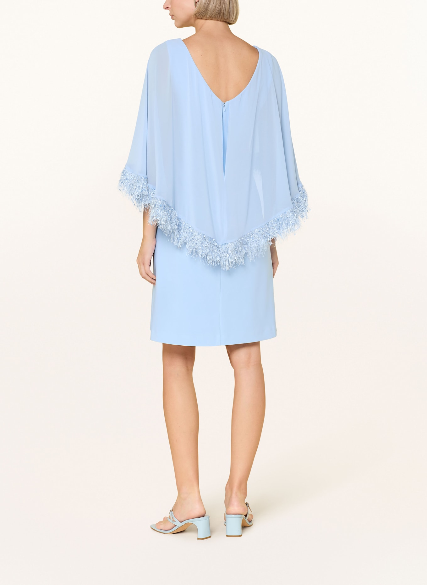 Joseph Ribkoff SIGNATURE Koktejlové šaty s flitry: TMAVĚ MODRÁ