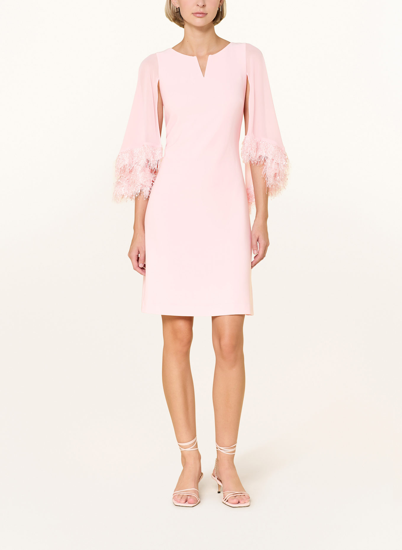 Joseph Ribkoff SIGNATURE Cocktail dress with sequins: LIGHT PINK