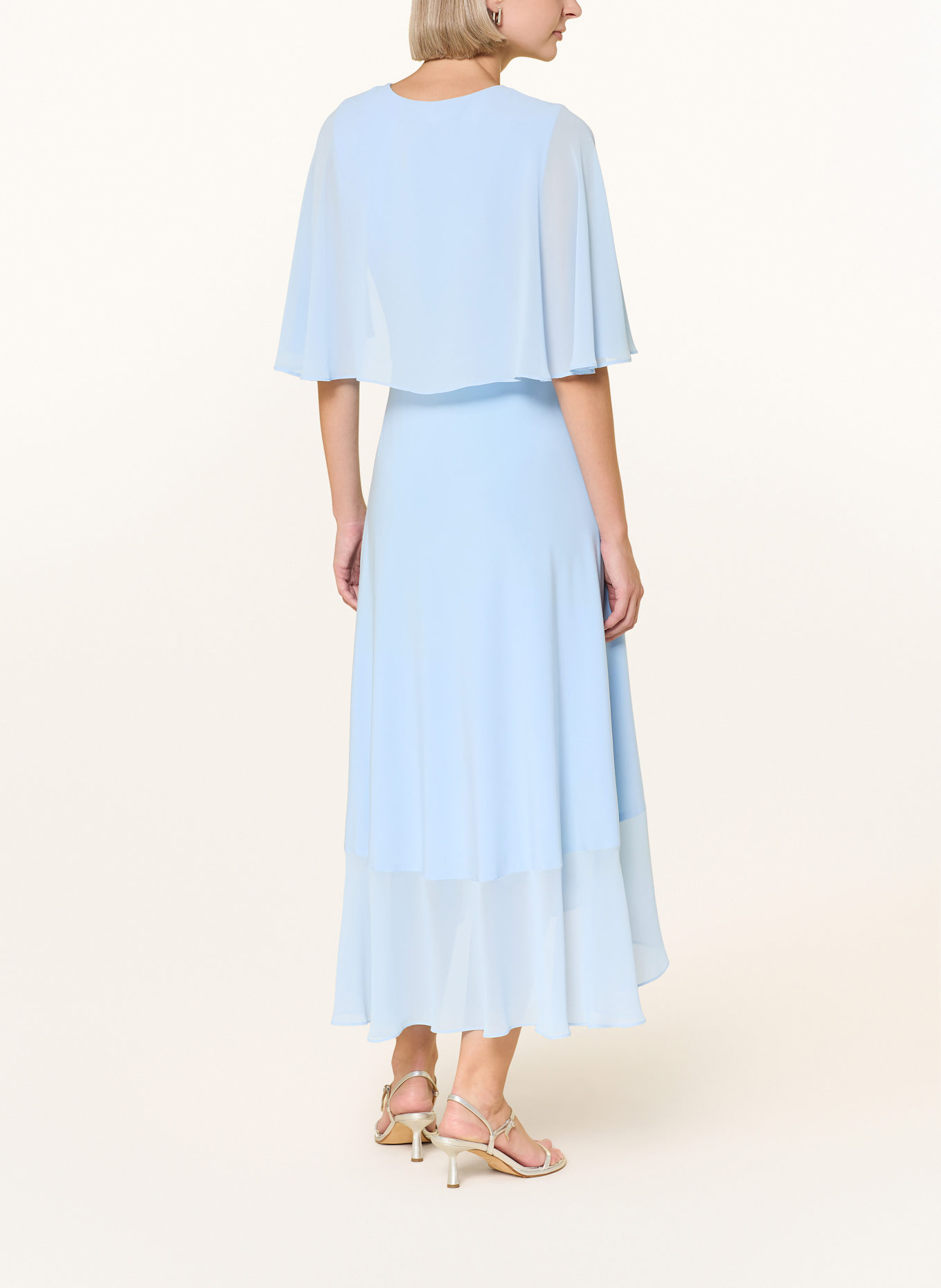 Joseph Ribkoff SIGNATURE Robe de cocktail style portefeuille: BLEU CLAIR