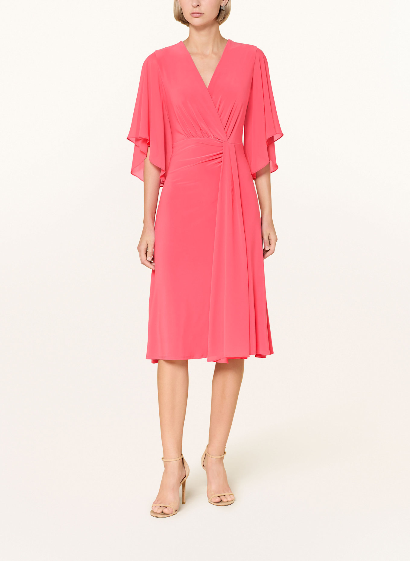 Joseph Ribkoff SIGNATURE Kleid in Wickeloptik: LACHS