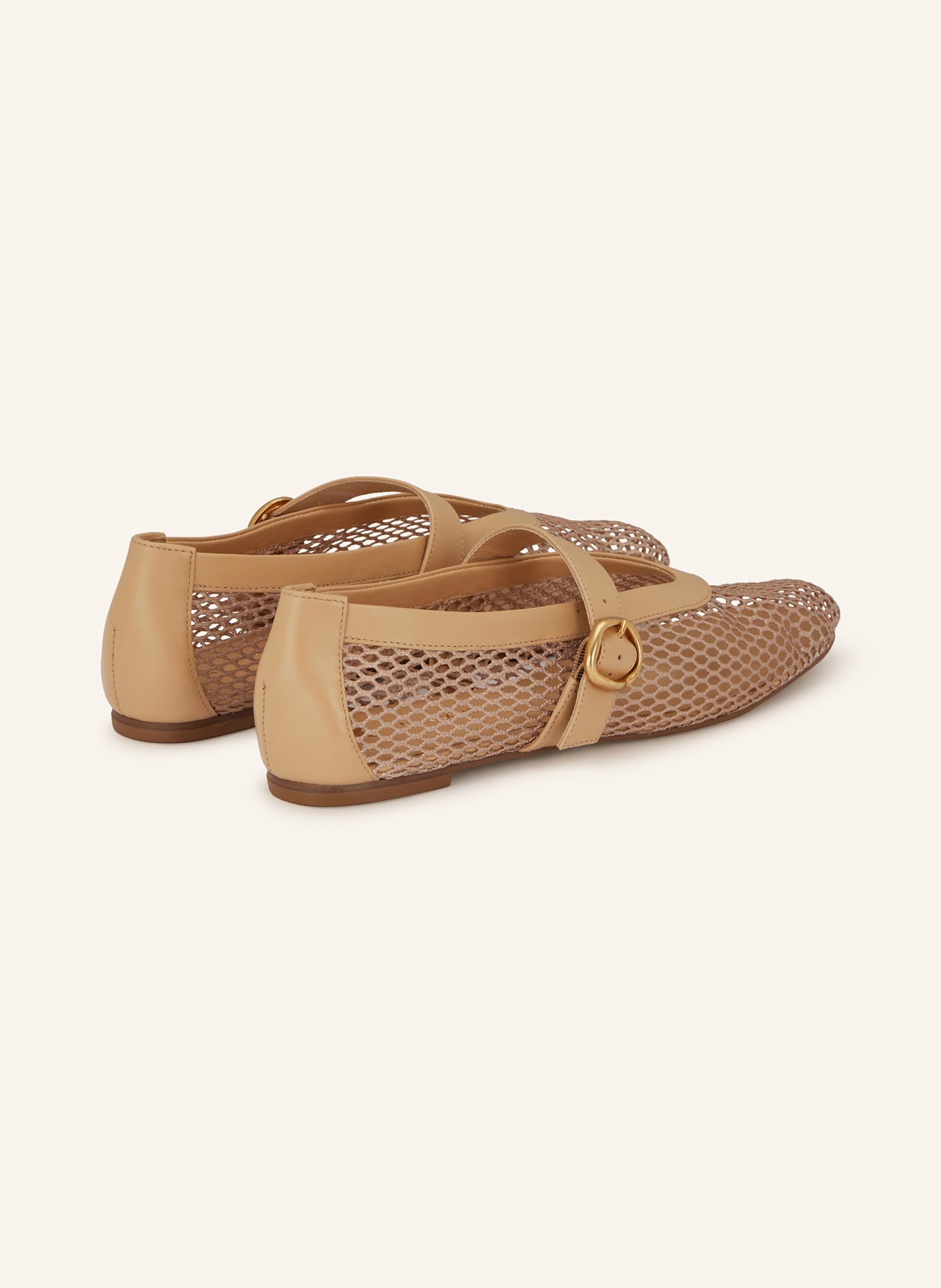 CARRANO Mary-Jane-Ballerinas: BEIGE