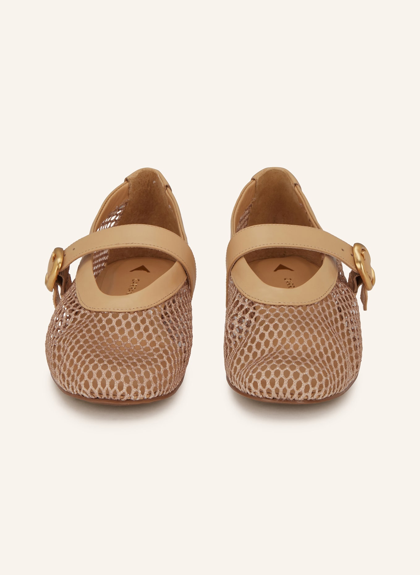 CARRANO Mary-Jane-Ballerinas: BEIGE