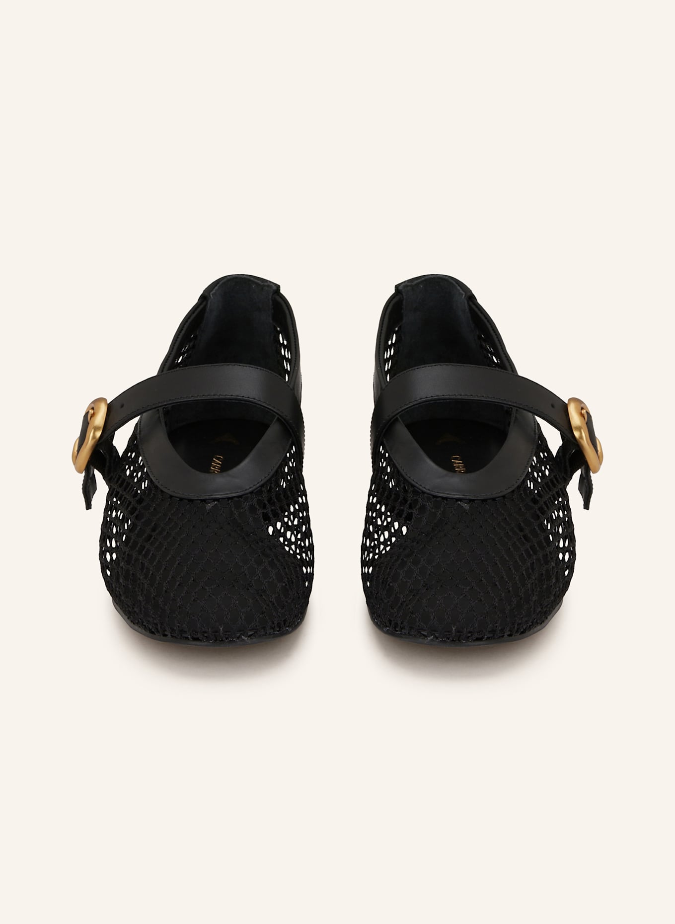 CARRANO Mary-Jane-Ballerinas: SCHWARZ