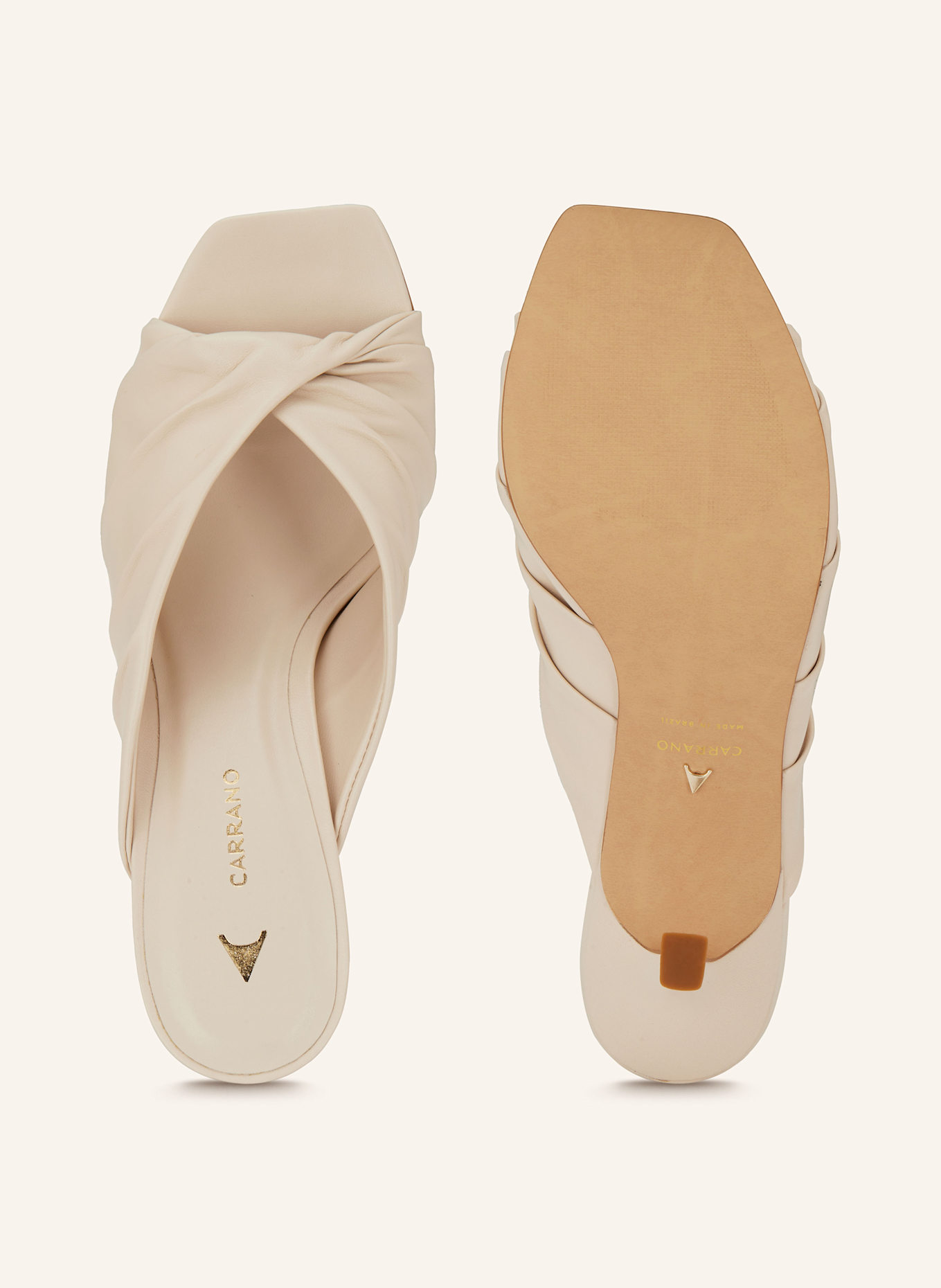 CARRANO Mules: CREME