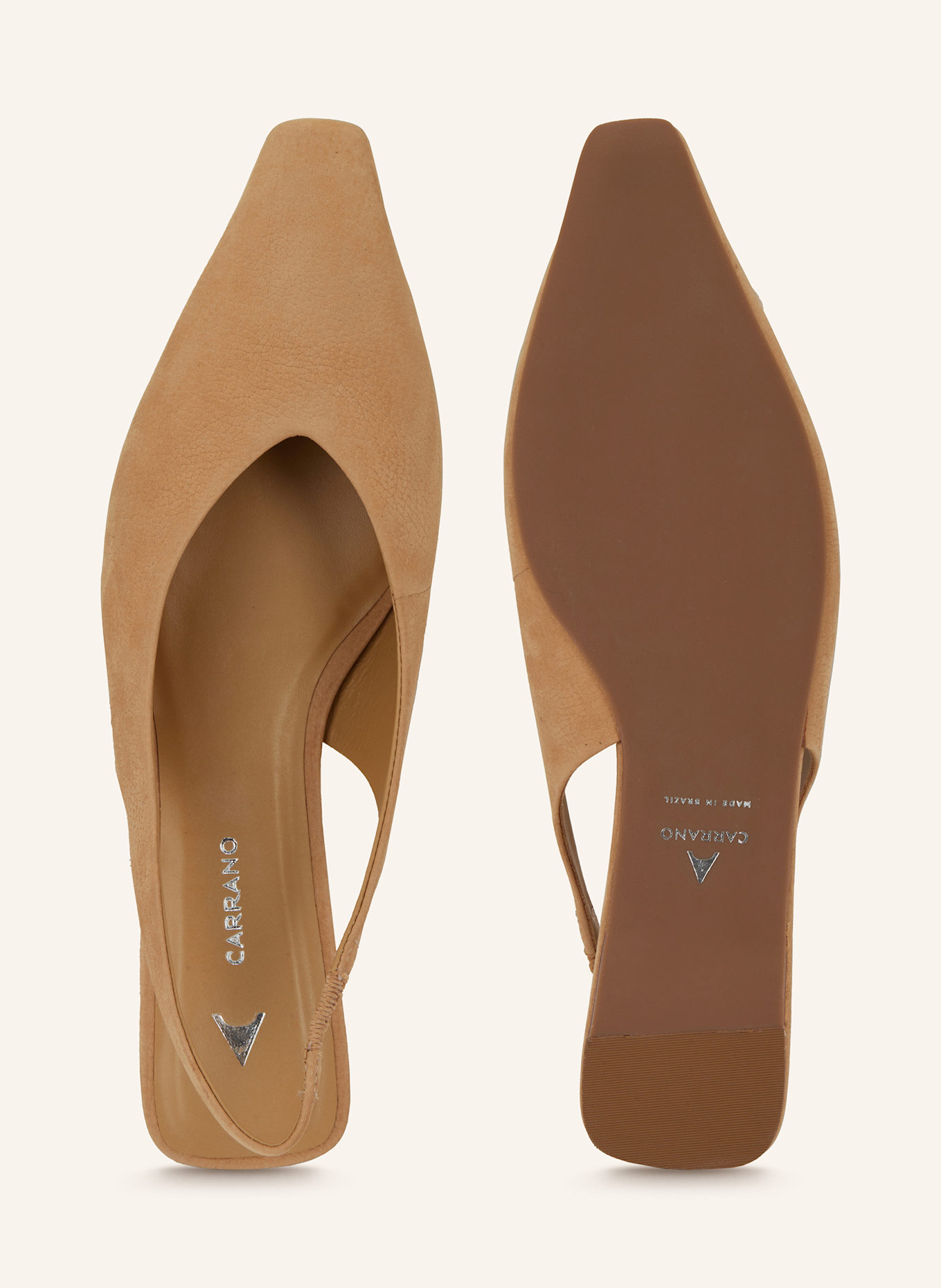 CARRANO Slingballerinas: CAMEL