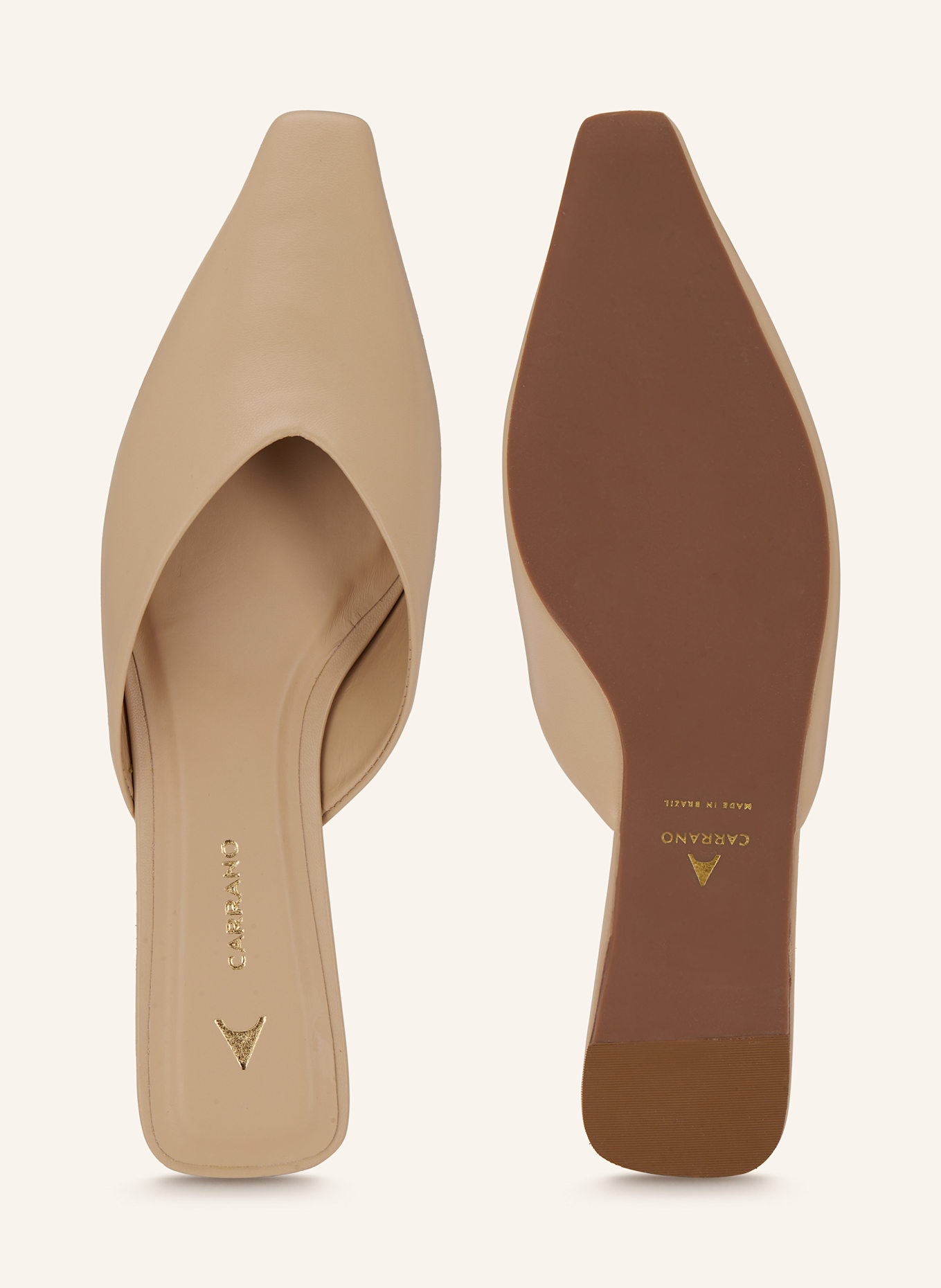 CARRANO Mules: BEIGE
