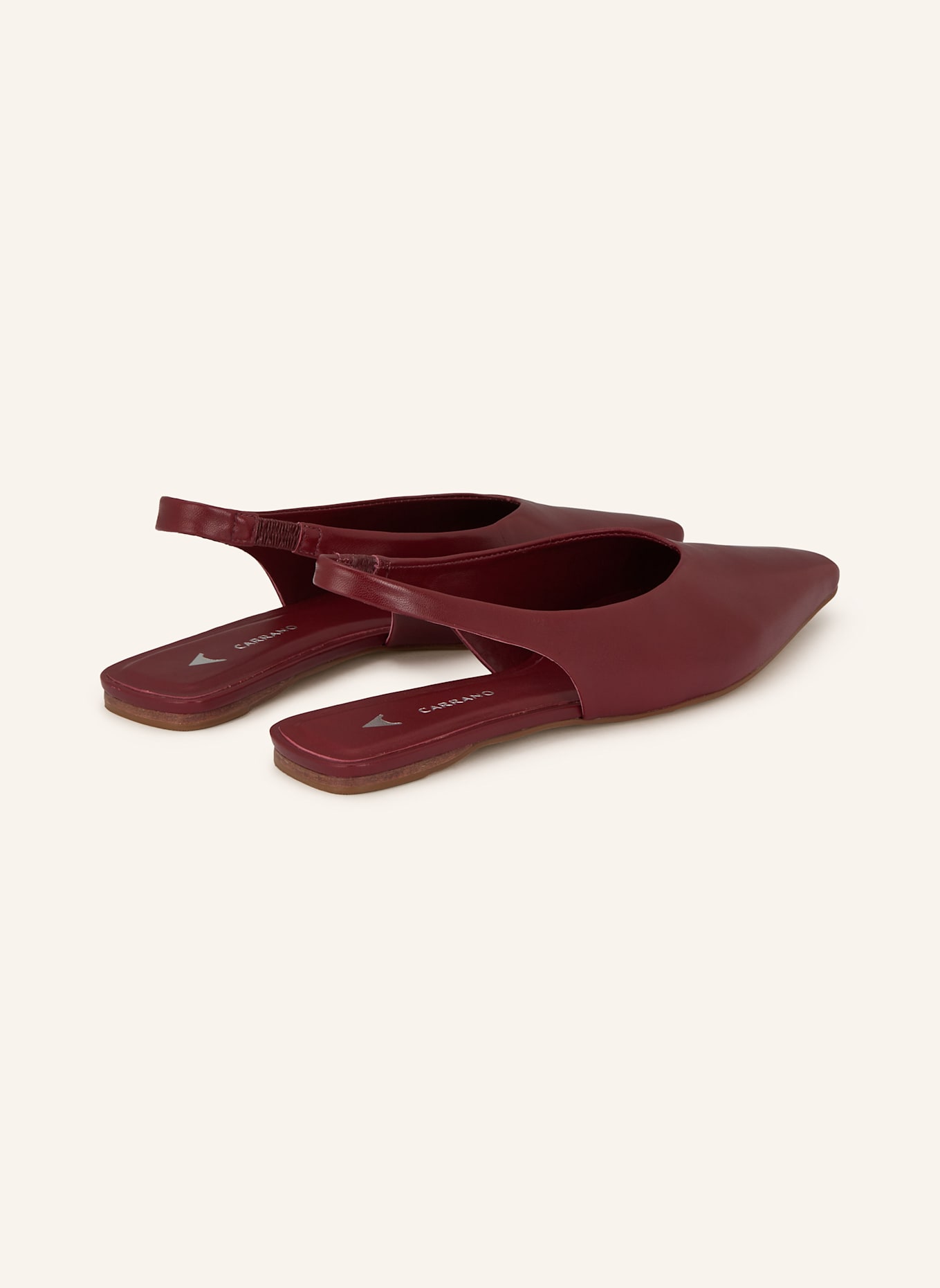 CARRANO Slingballerinas: DUNKELROT